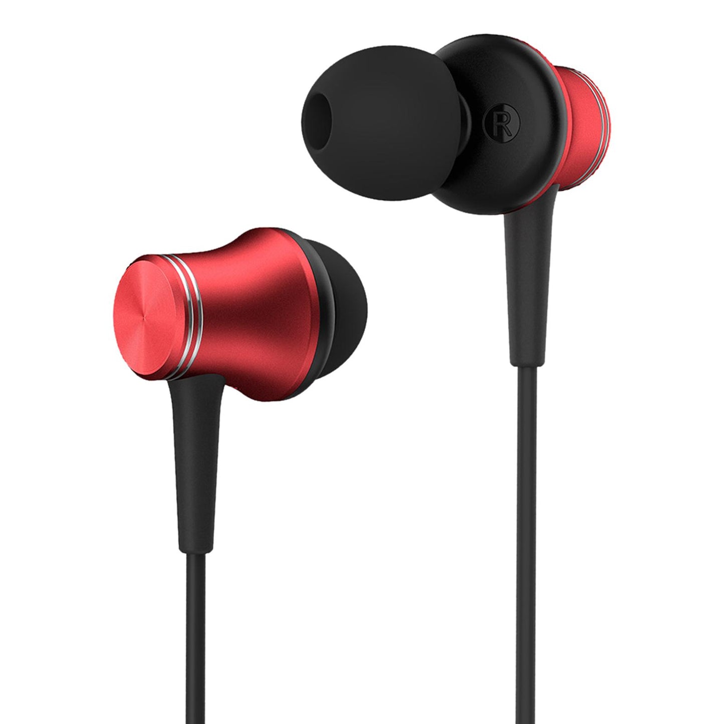 Sport Wired Earphones in Ear Headphones 3.5mm for Workout Red