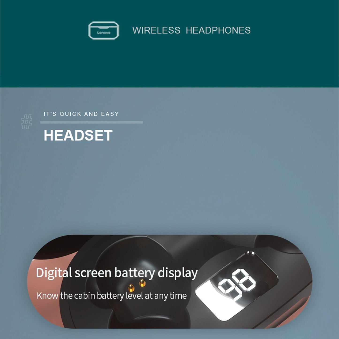 XT91 Bluetooth 5.0 True Wireless Earbuds In Ear for Sport black