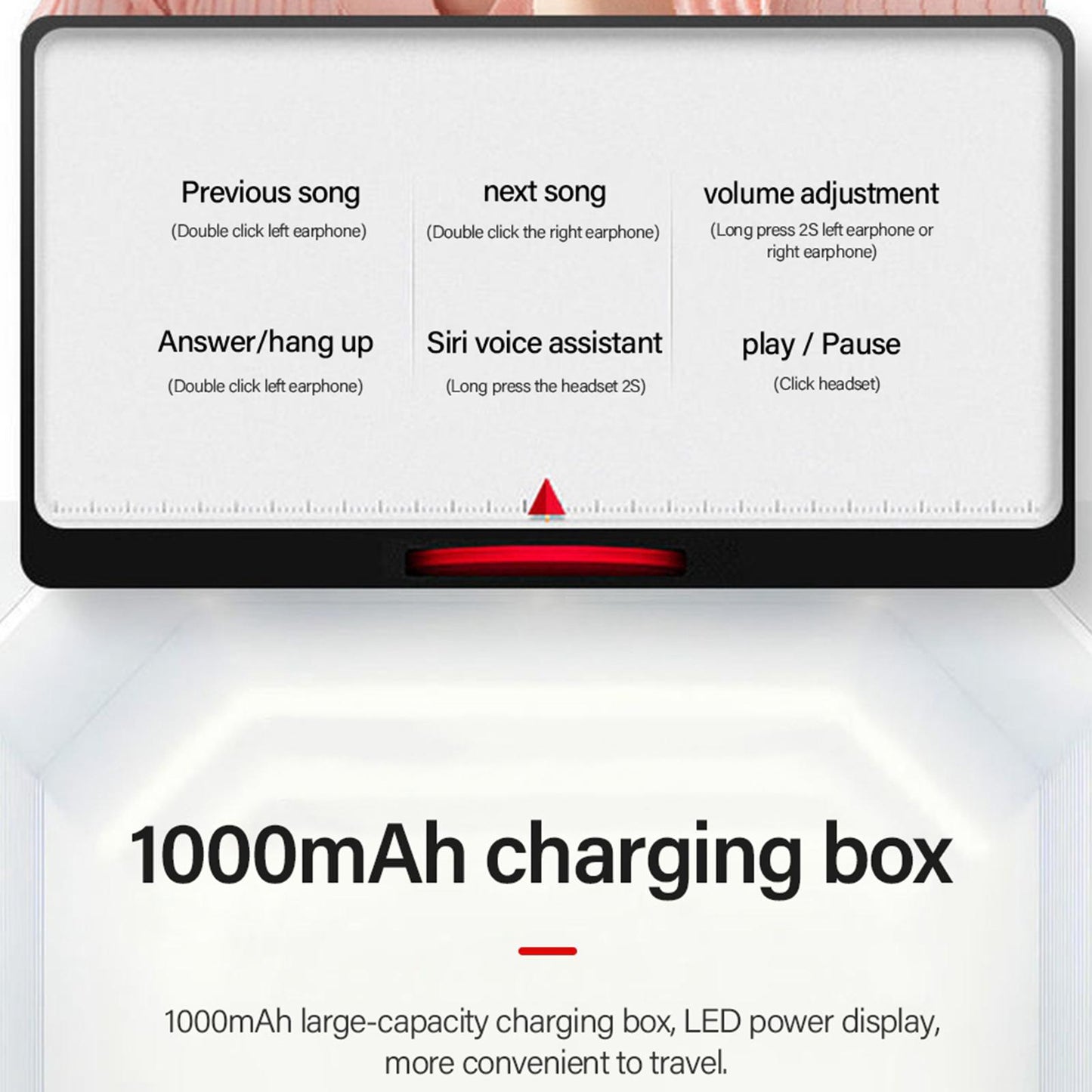 HT18 Bluetooth 5.0 Earphones LED Display Earbuds Headset HIFI Stereo Green