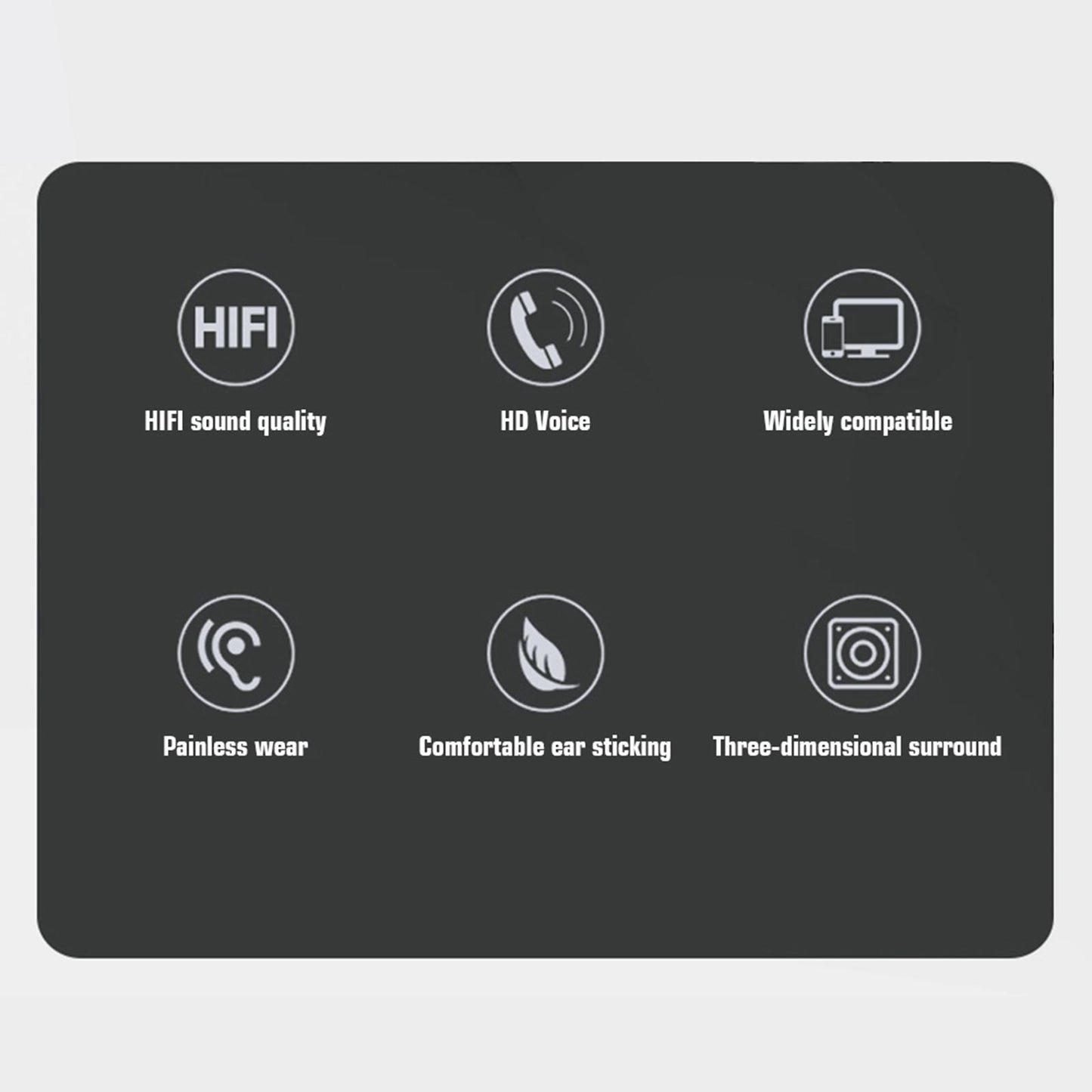 Earphones Headphones with Microphone Tangle Free 3.5mm for Smartphones black