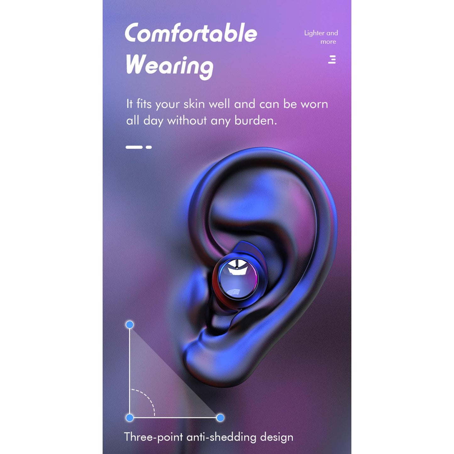 K1 Bluetooth 5.0 True Wireless Earbuds Headset Game Headphones Running white