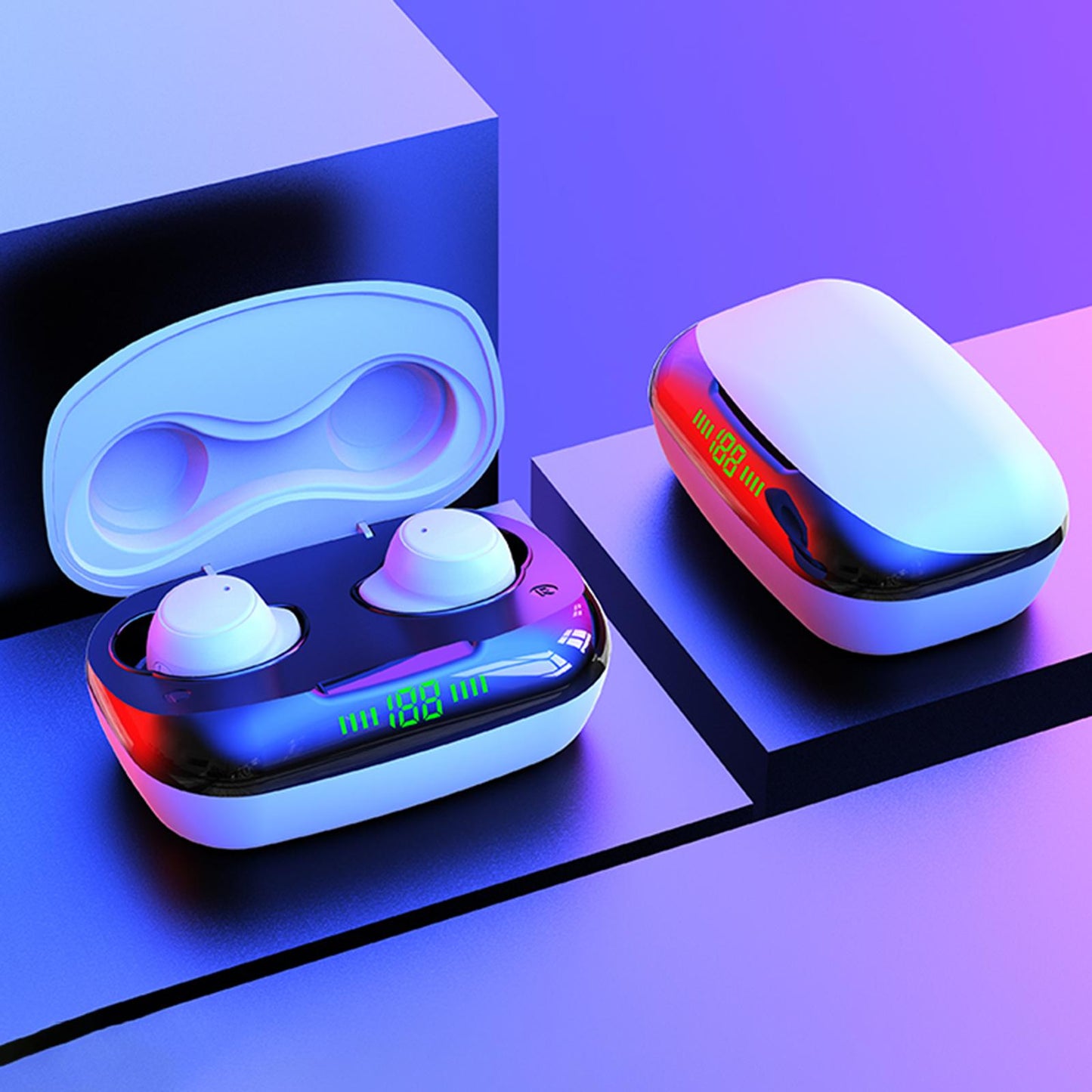 K1 Bluetooth 5.0 True Wireless Earbuds Headset Game Headphones Running gray