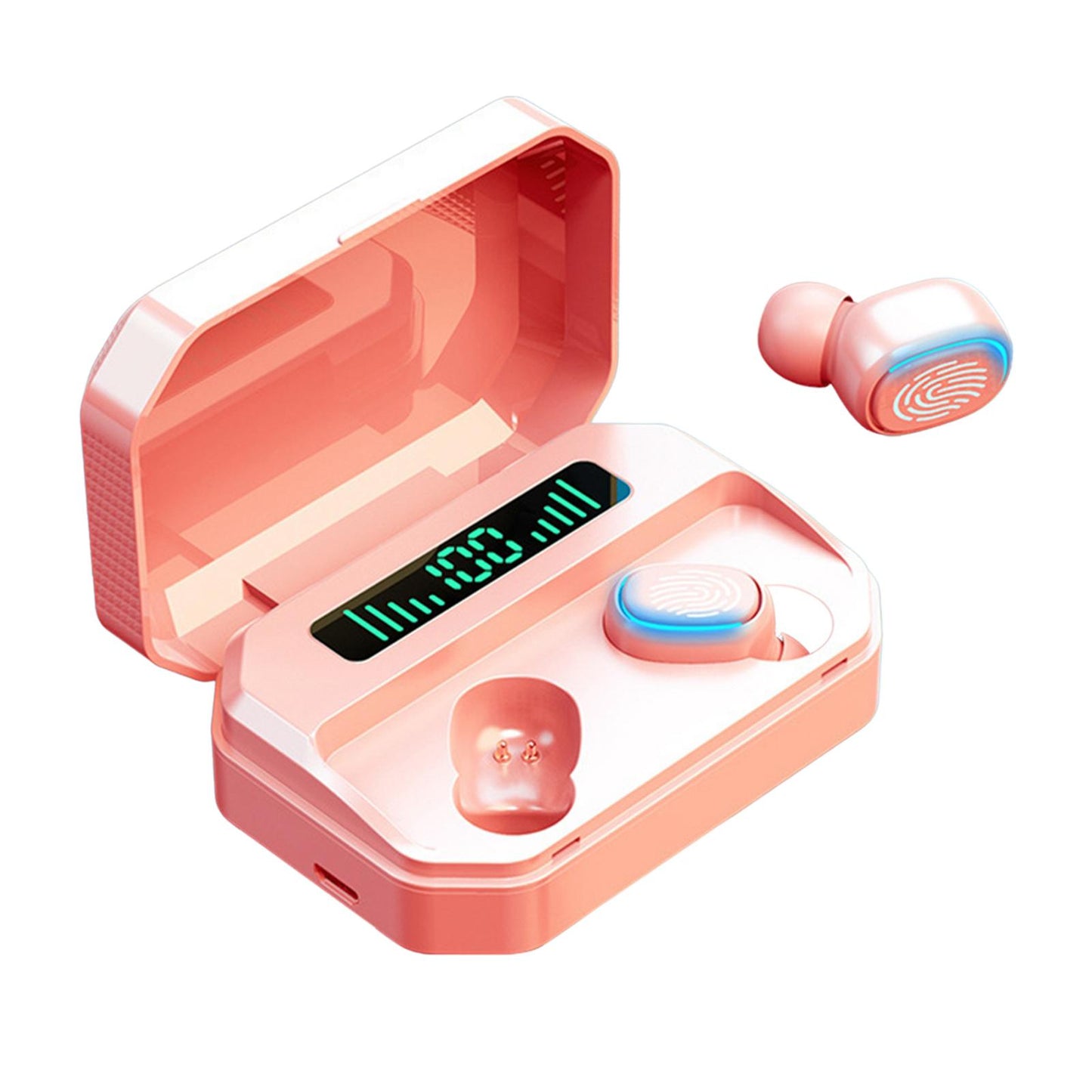 Bluetooth 5.2 TWS Earbuds TWS Headphones Stereo In Ear Touch Control Pink