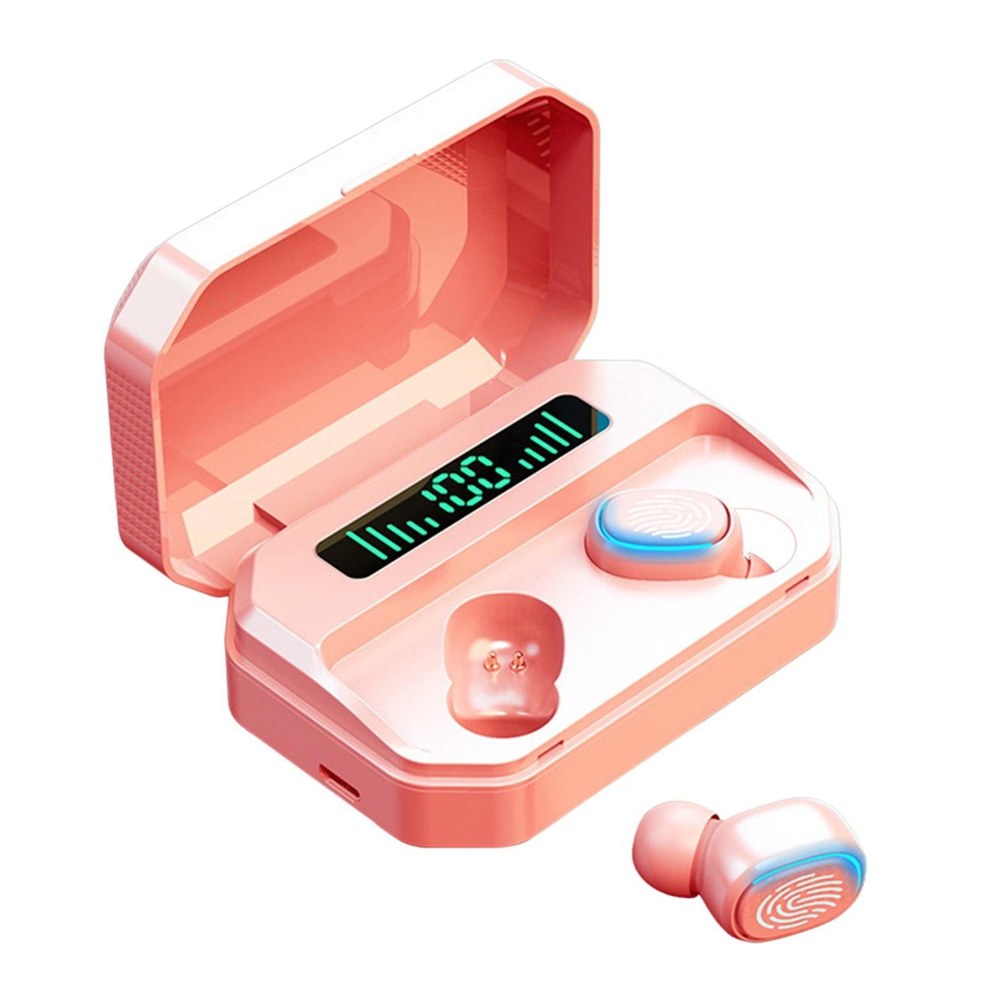 Bluetooth 5.2 TWS Earbuds TWS Headphones Stereo In Ear Touch Control Pink