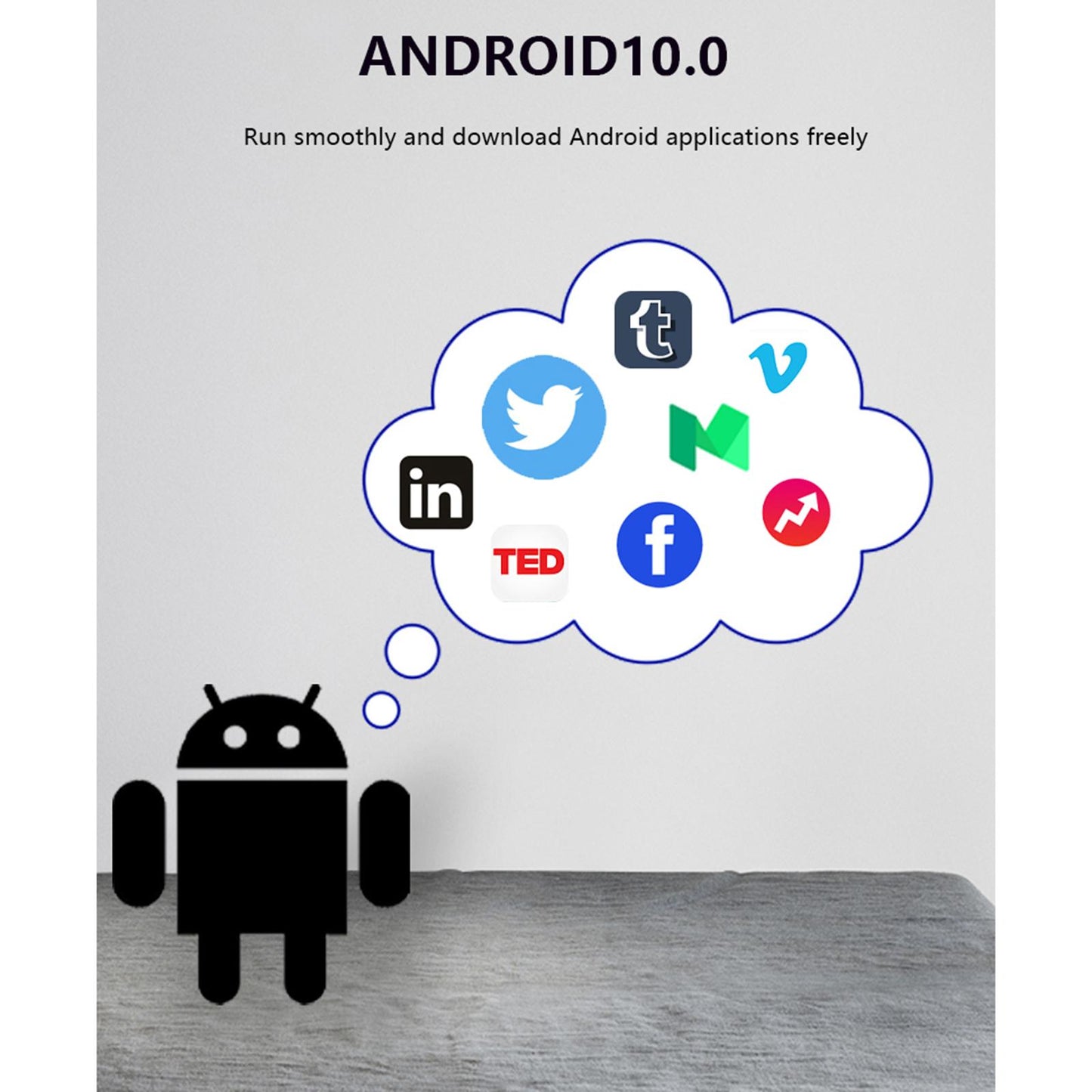 Digital WiFi 4K Smart STB Media Player Device Remote Control 1+8G EU Plug