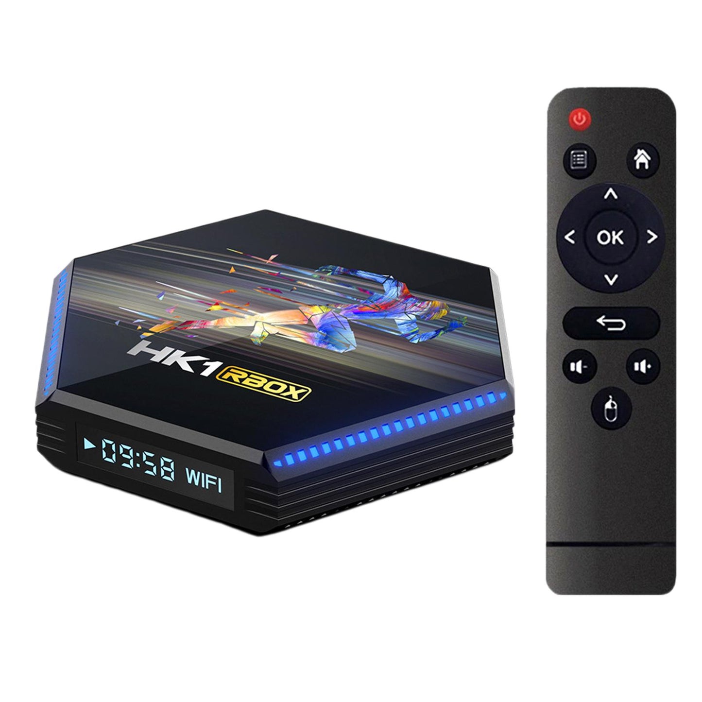 HK1 R2 RK3566 Quad Core 1000M 2.4G 5G Dual Band Media Player 4+32G EU Plug