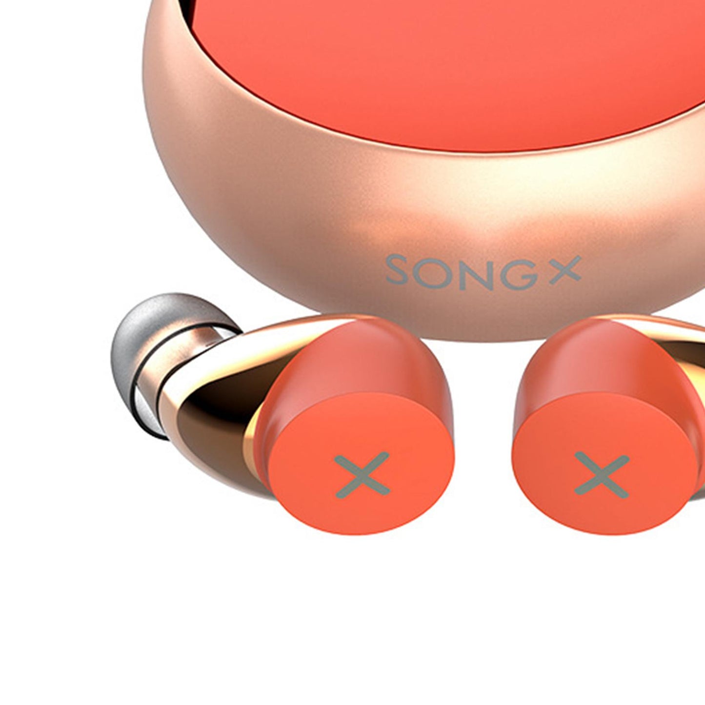 Blueteeth Wireless Earbuds Denoise Waterproof Star Loop Design Orange