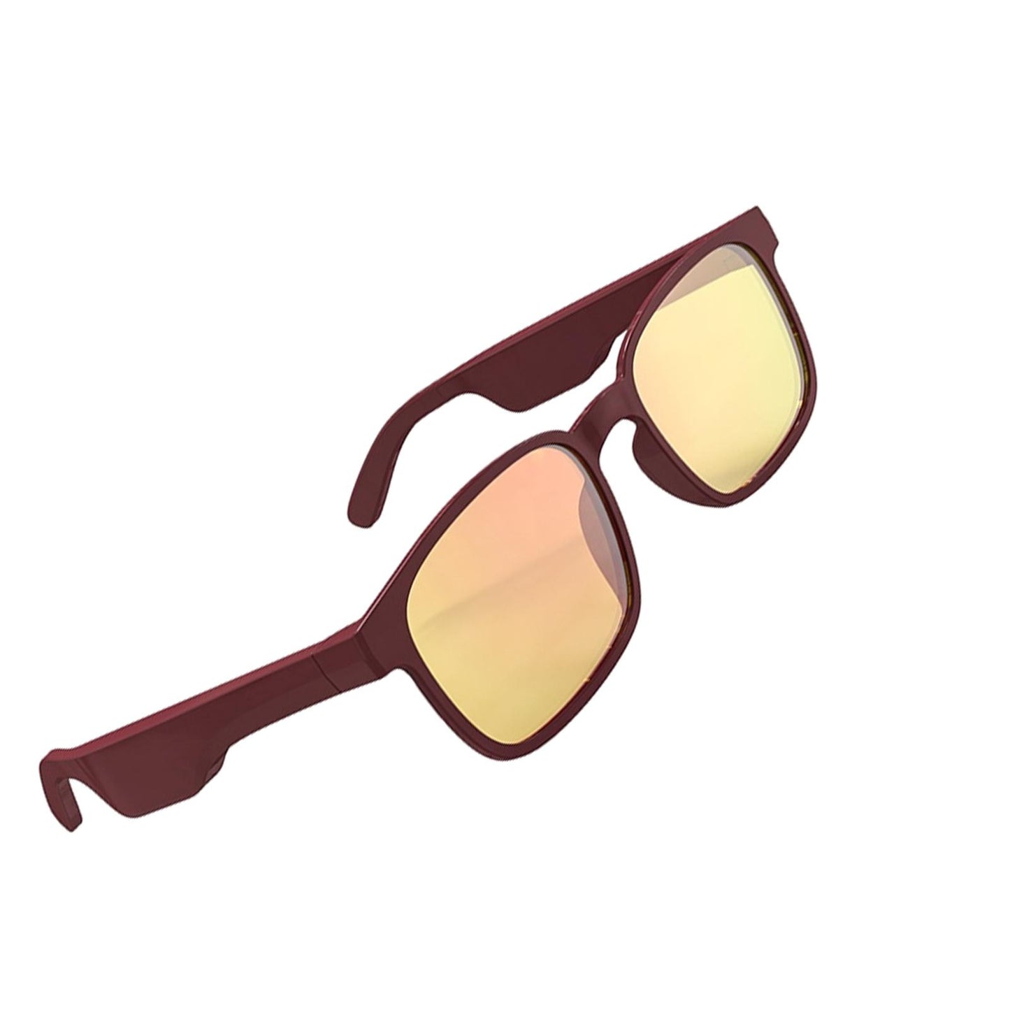 Bluetooth Sunglasses Stereo Headphones Smart Glasses Brown Round