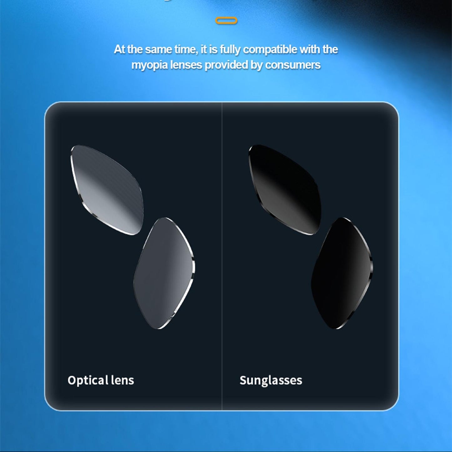 Bluetooth Sunglasses Stereo Headphones Smart Glasses Black Square