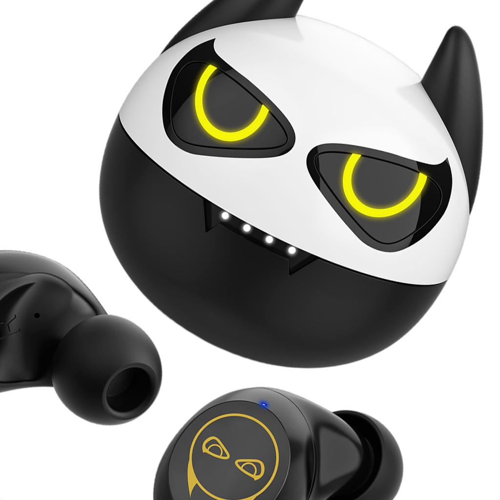 Mini Wireless Earbuds Bluetooth 5.0 Touch Control Earphones Headset Black A