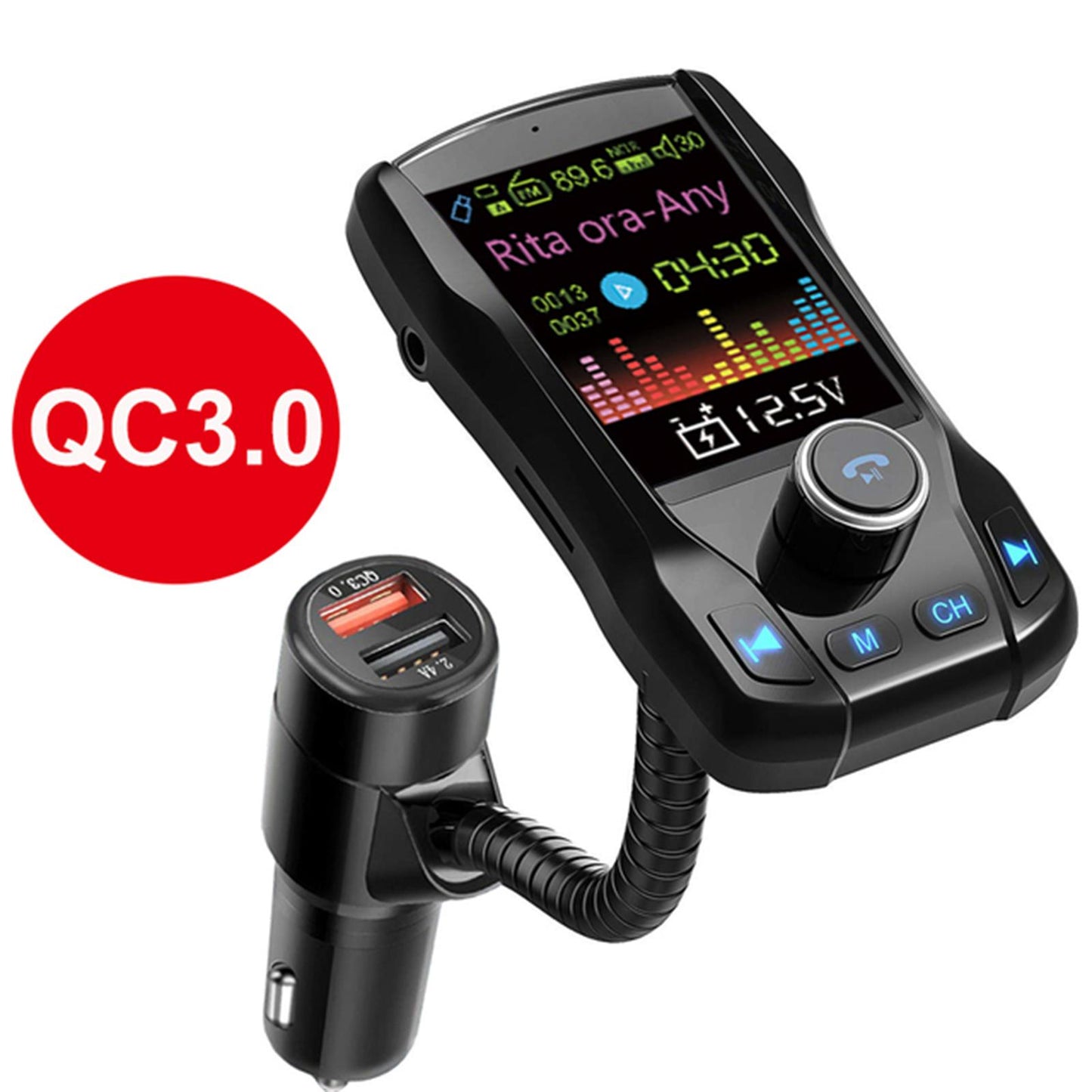 Car FM Transmitter Radio 5V Car MP3 Player 2 Port USB Charge for Phone