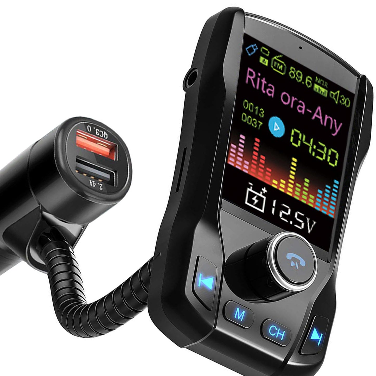 Car FM Transmitter Radio 5V Car MP3 Player 2 Port USB Charge for Phone