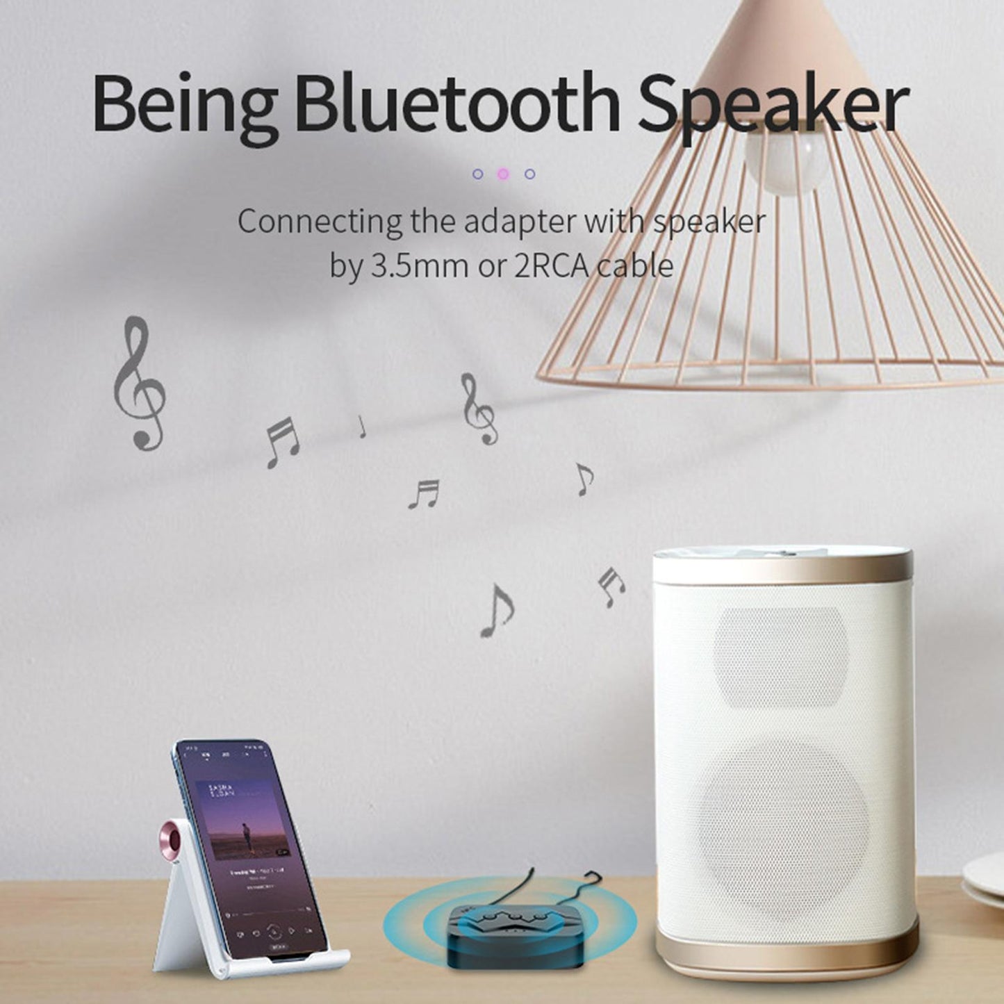 Bluetooth 5.0 Audio Music Receiver Wireless 3.5mm AUX Home Car Adapter