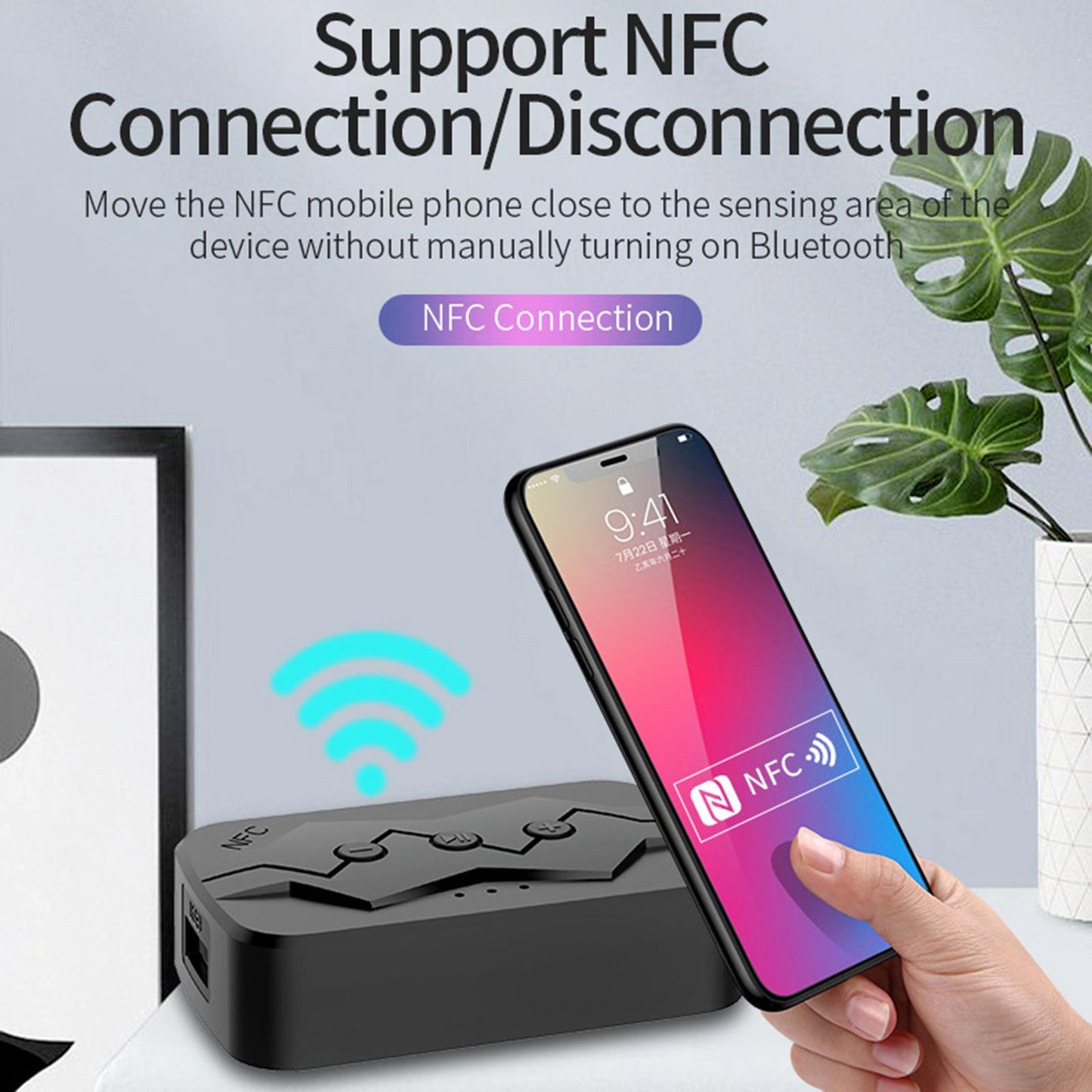 Bluetooth 5.0 Audio Music Receiver Wireless 3.5mm AUX Home Car Adapter