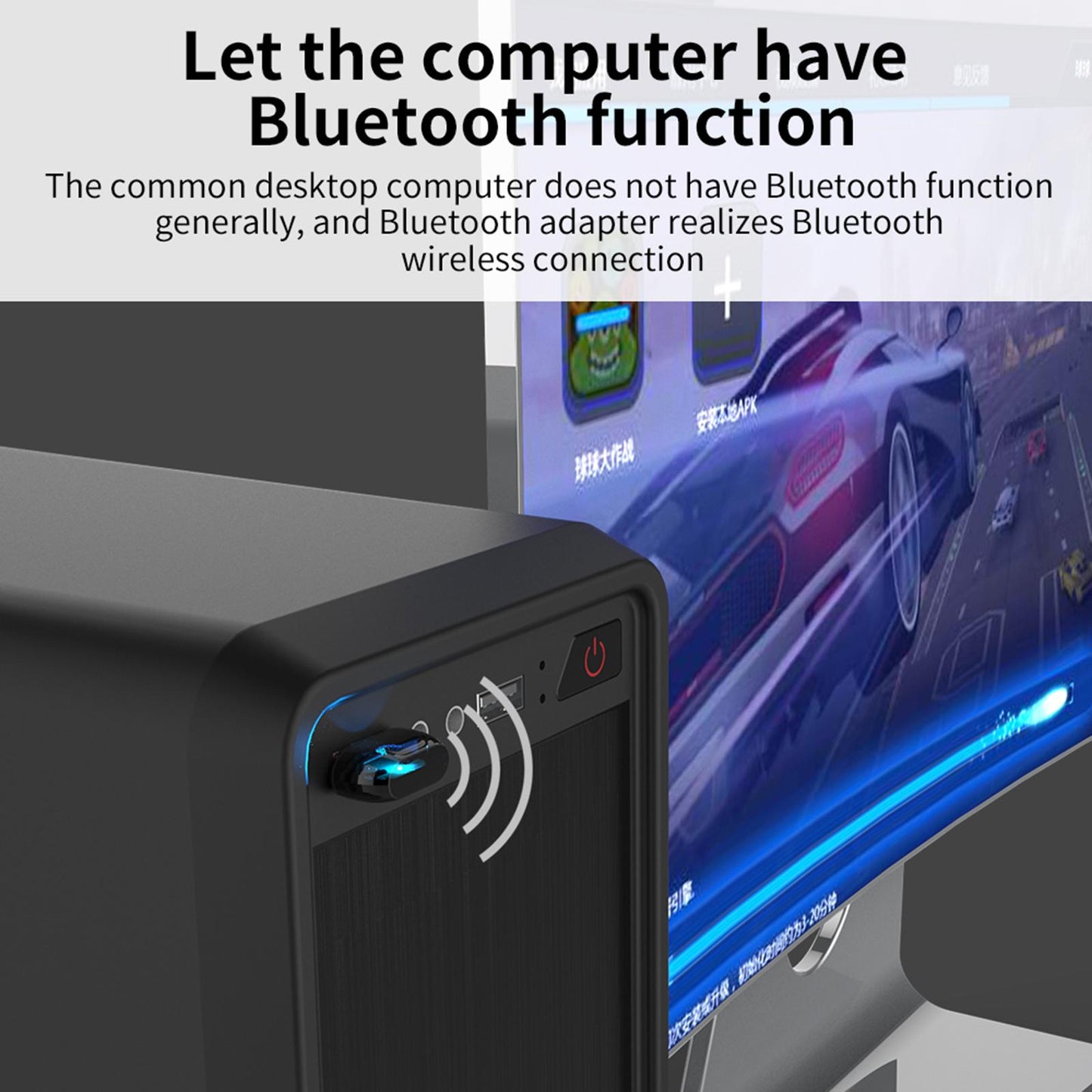 USB Bluetooth 5.0 Adapter Audio Transmitter Dongle for PC Desktop Laptop