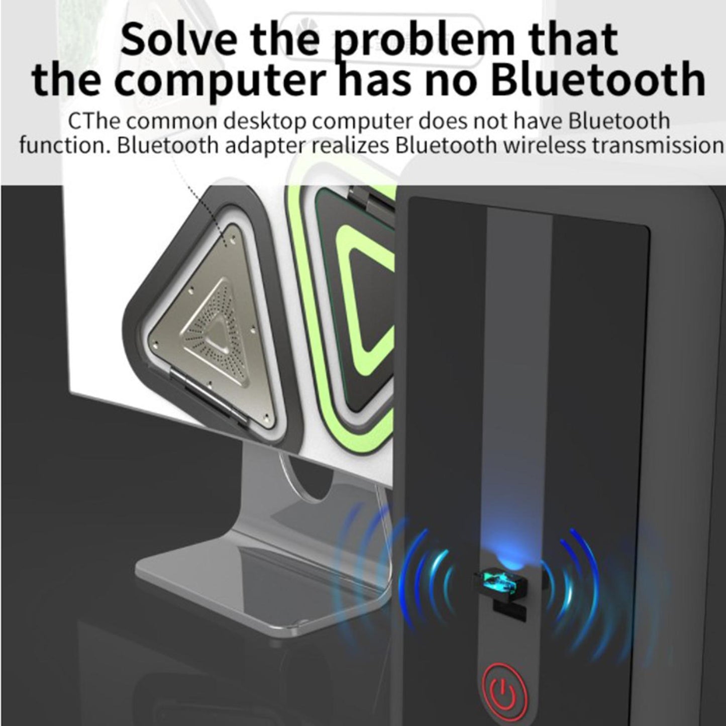 Mini USB Bluetooth 5.0 Adapter Dongle Wireless for Keyboard Mouse Hands Free