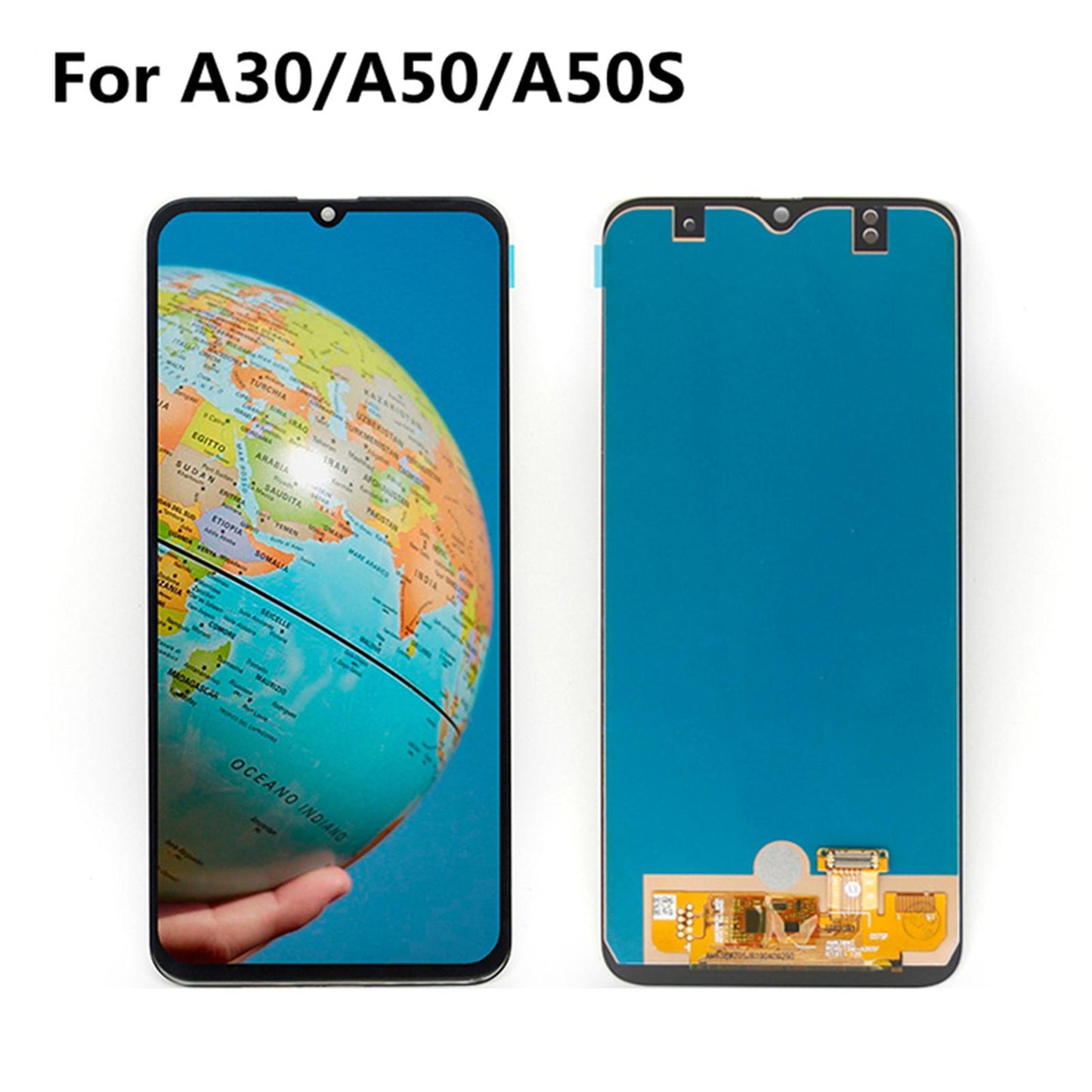 LCD Display Screen Digitizer for Samsung A50 A505F Black Spare Parts