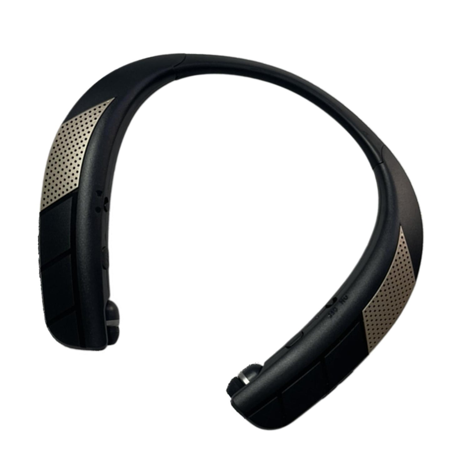 Neckband Wireless Speaker HD Low Latency w/ Retractable Earbuds Portable Gray B