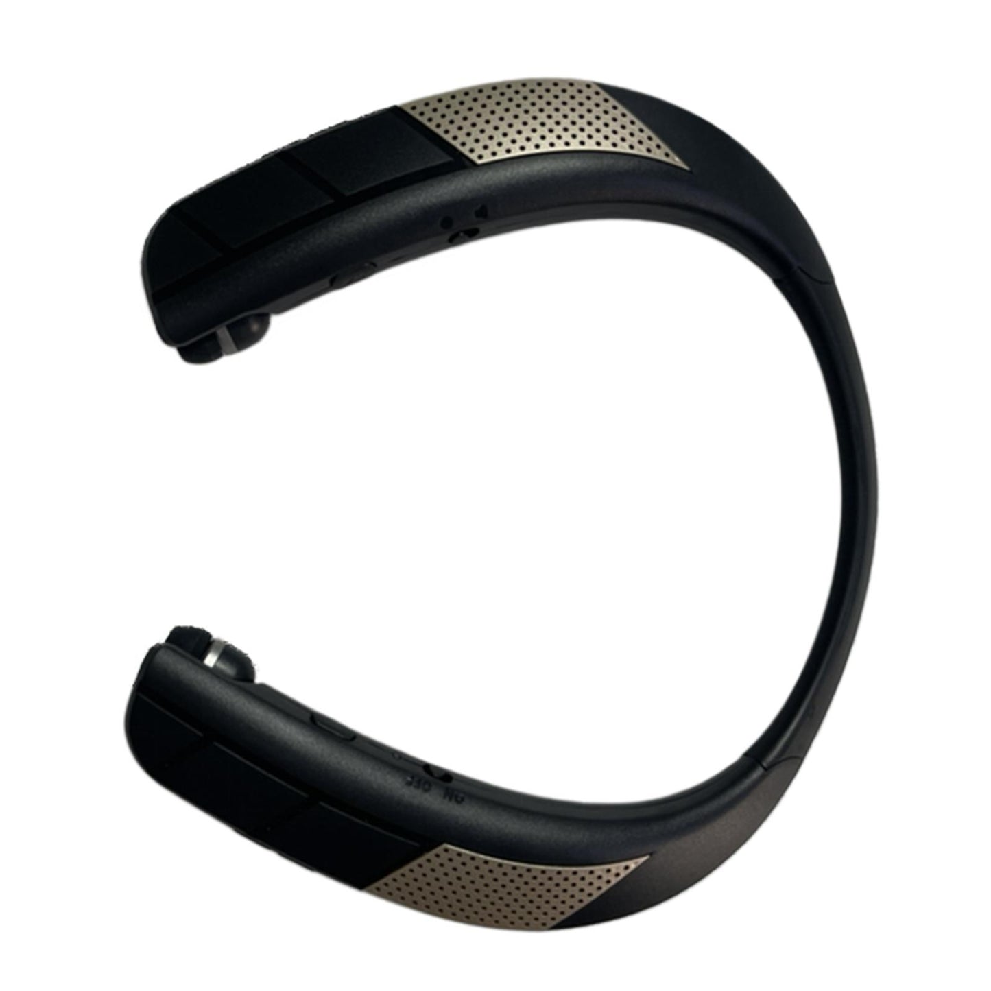 Neckband Wireless Speaker HD Low Latency w/ Retractable Earbuds Portable Gray B