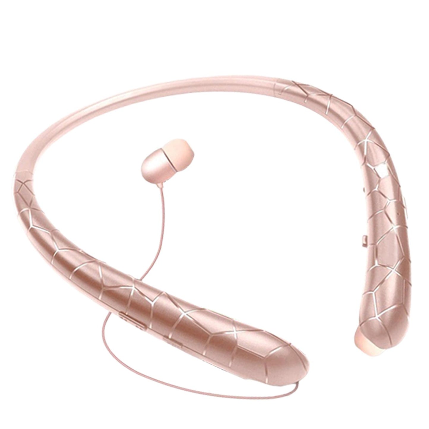 HX831 Bluetooth Wireless Headphones Headsets Neckband Earbud w/Mic Rose Gold