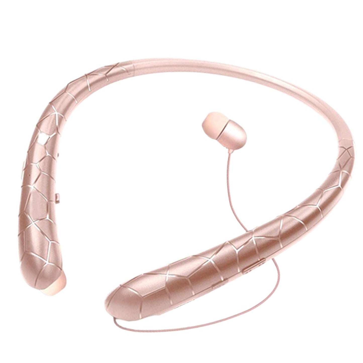 HX831 Bluetooth Wireless Headphones Headsets Neckband Earbud w/Mic Rose Gold
