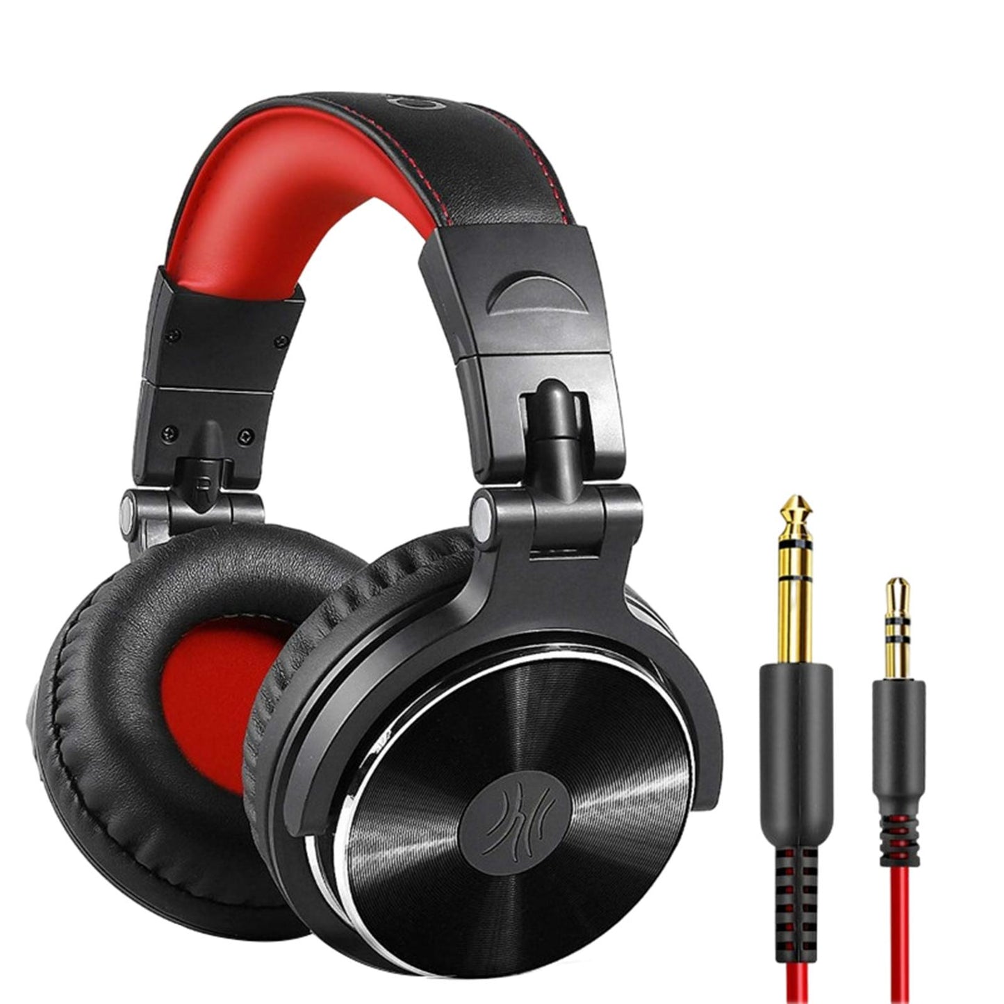 Over Ear DJ Stereo Wired Headphone Headsets for Studio Red