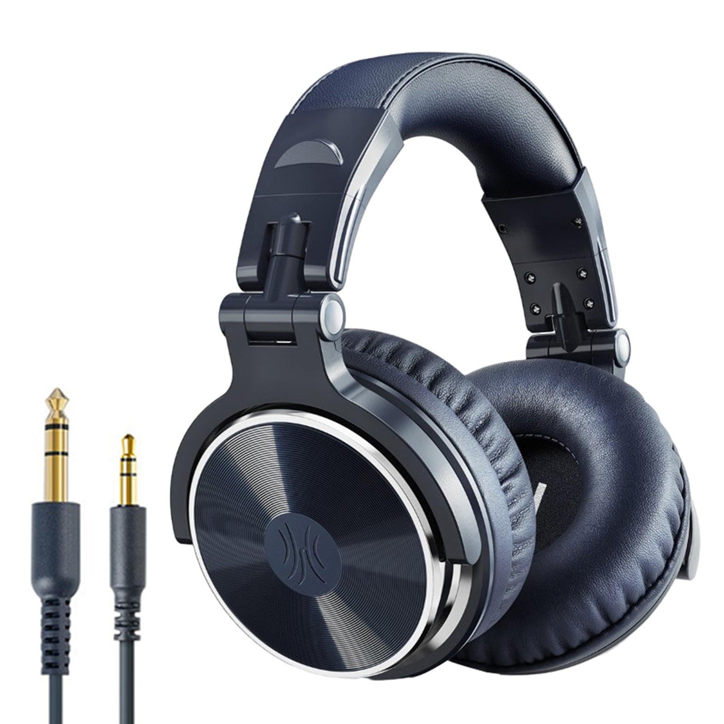Over Ear DJ Stereo Wired Headphone Headsets for Studio Blue