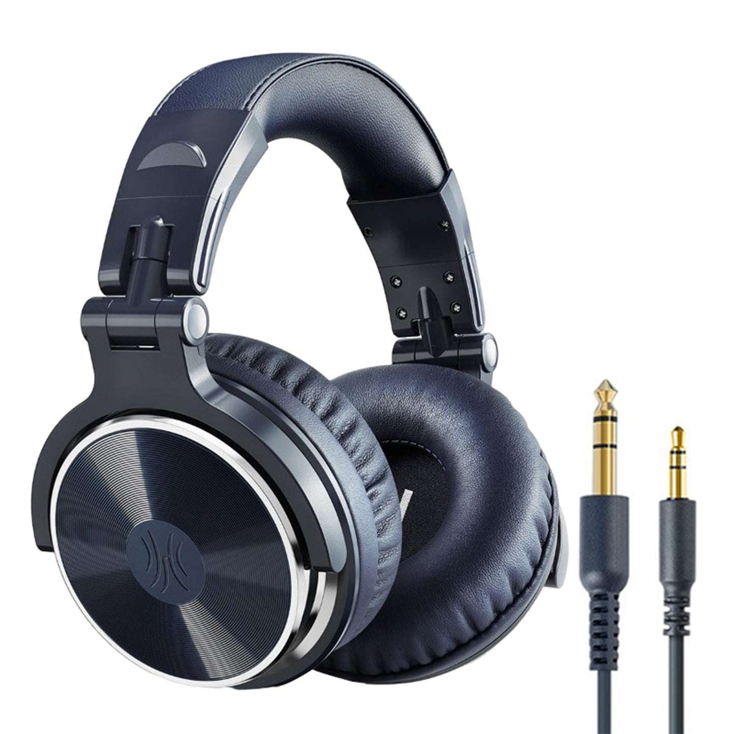 Over Ear DJ Stereo Wired Headphone Headsets for Studio Blue