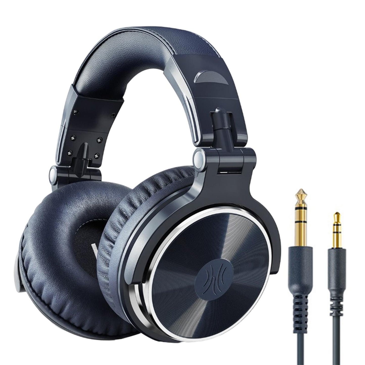 Over Ear DJ Stereo Wired Headphone Headsets for Studio Blue