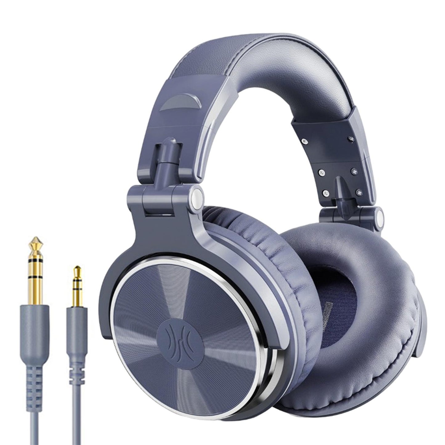 Over Ear DJ Stereo Wired Headphone Headsets for Studio Purple