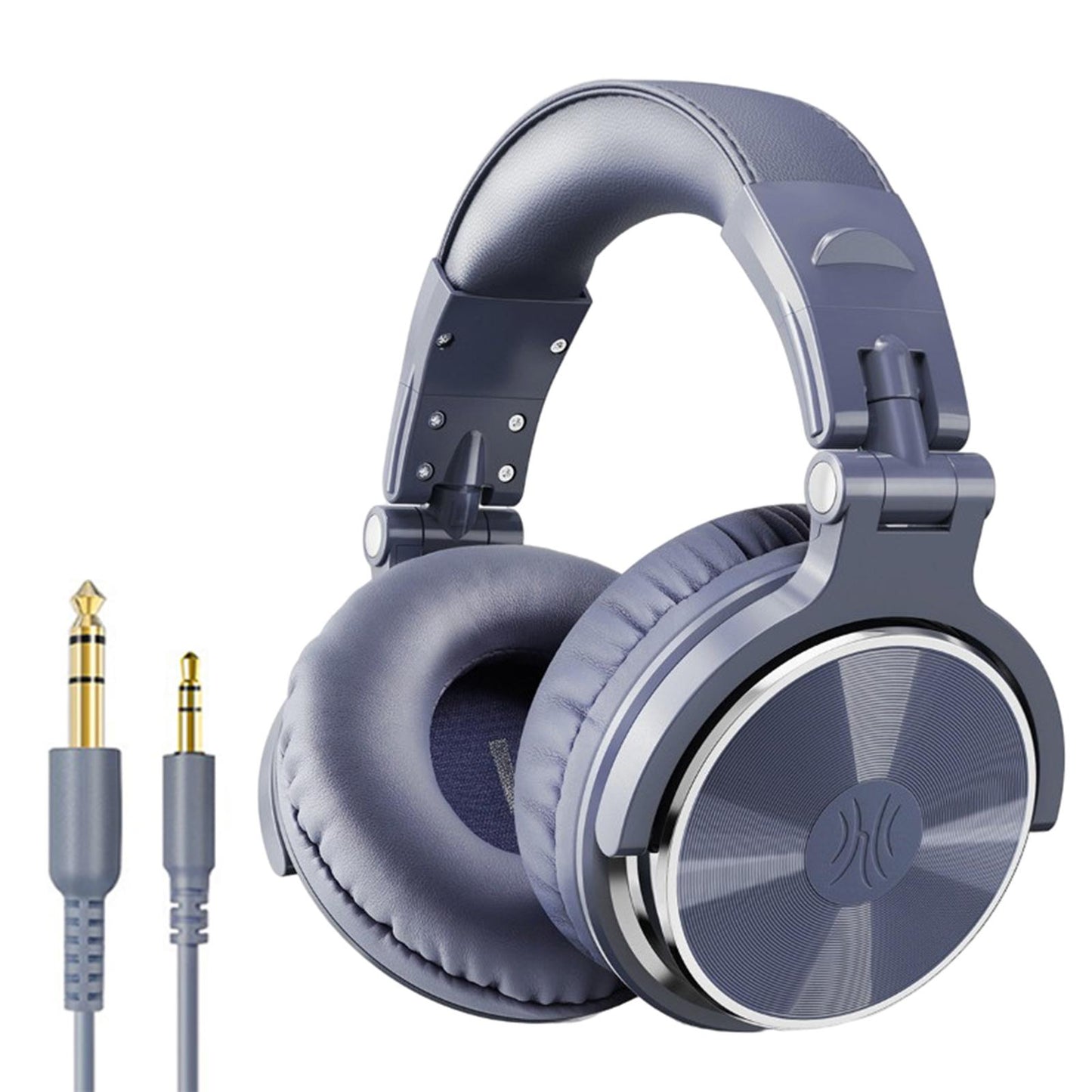 Over Ear DJ Stereo Wired Headphone Headsets for Studio Purple