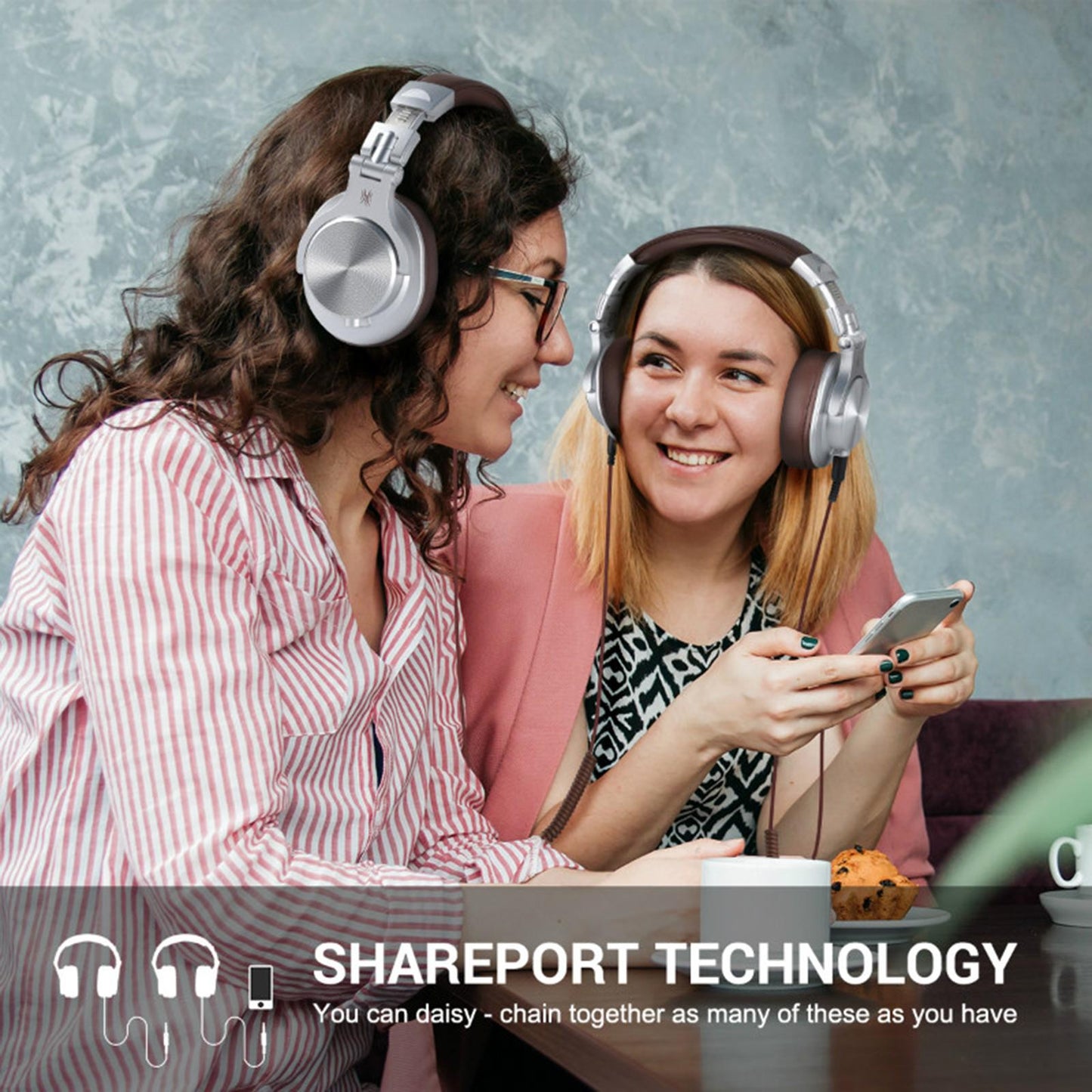 A71 Over-Ear Wired Headphones Studio Monitor Headsets with Mic Black A