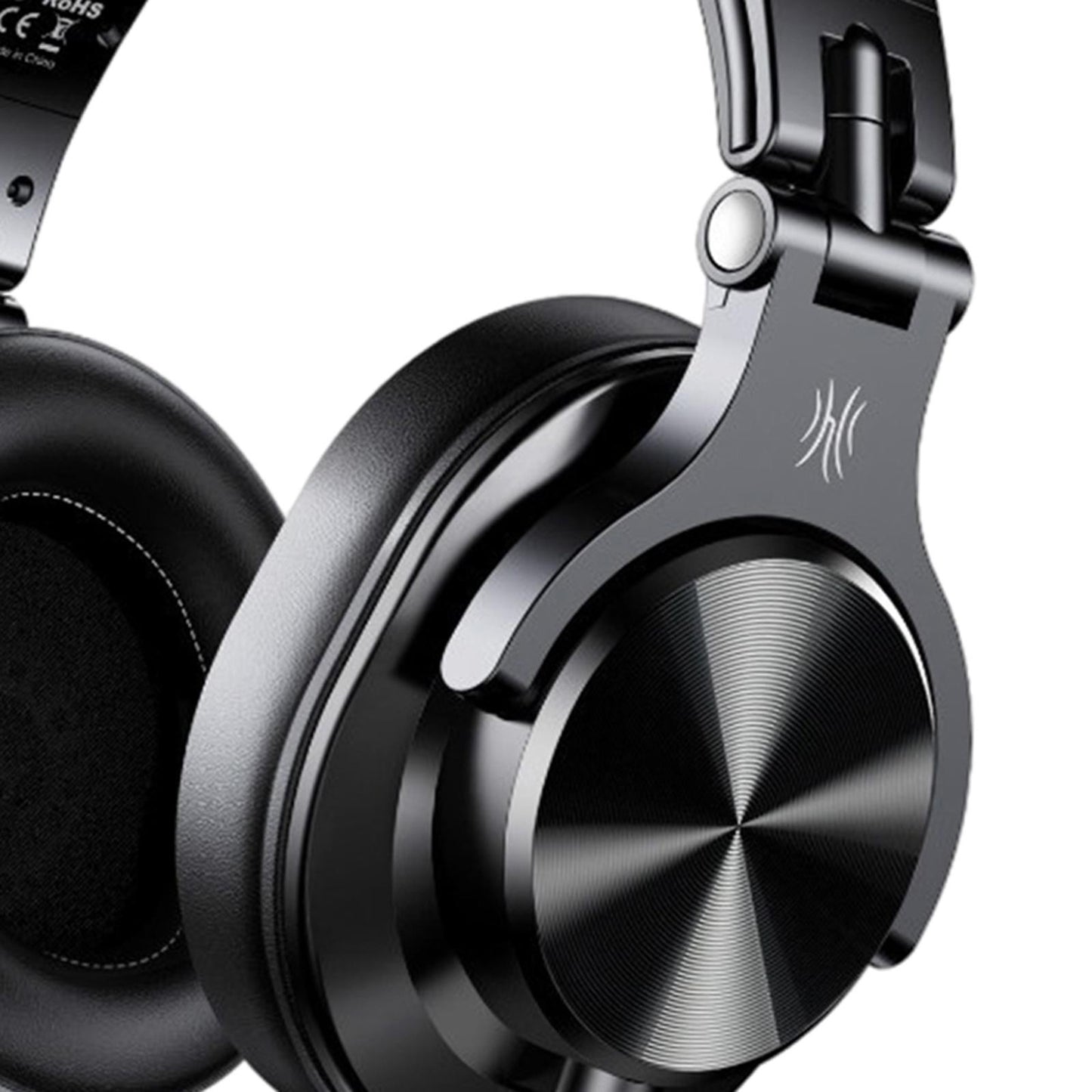 A71 Over-Ear Wired Headphones Studio Monitor Headsets with Mic Black A