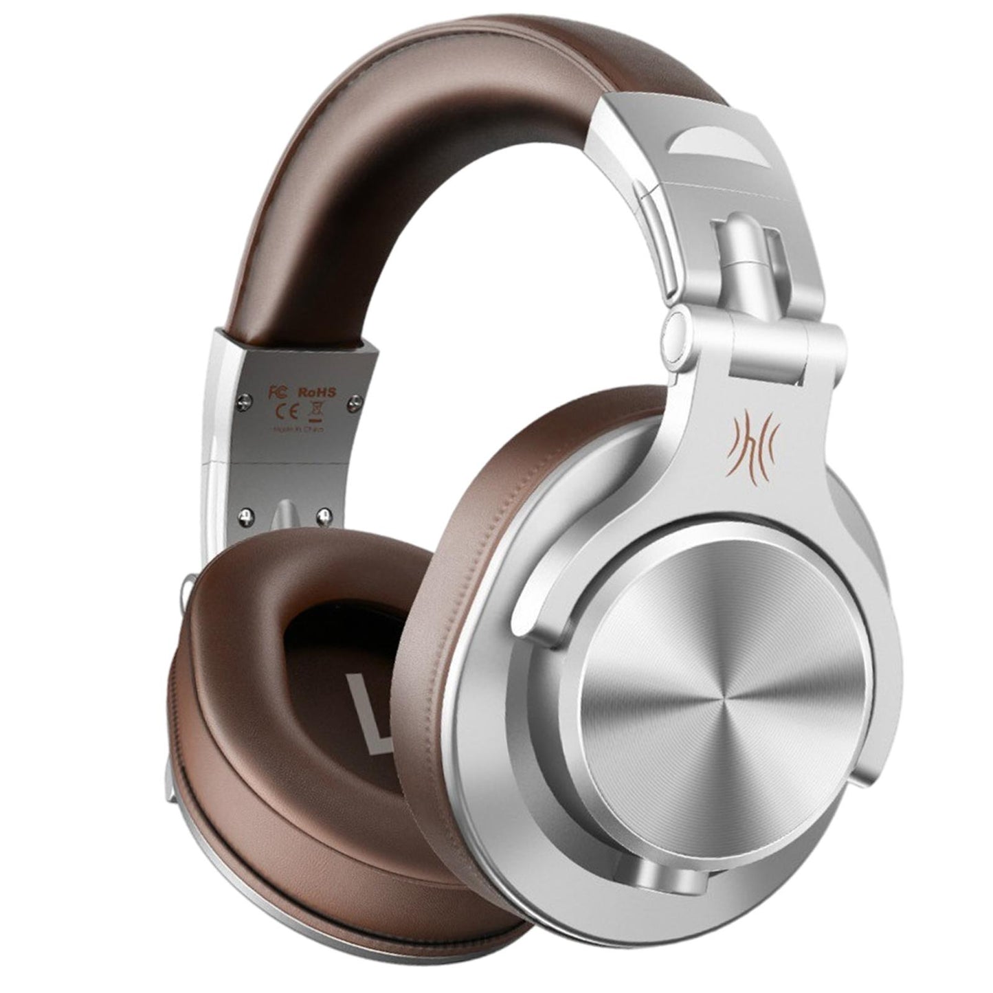 A71 Over-Ear Wired Headphones Studio Monitor Headsets with Mic Silver C