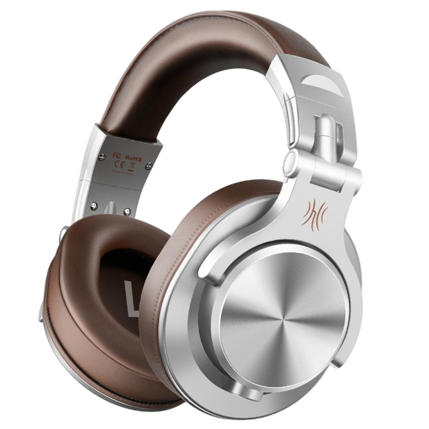 A71 Over-Ear Wired Headphones Studio Monitor Headsets with Mic Silver C