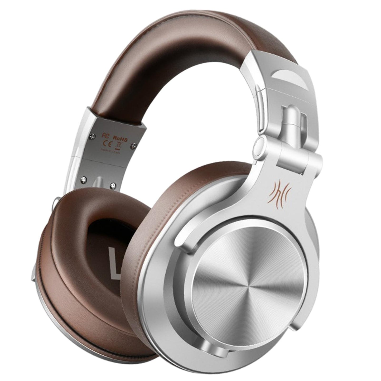 A71 Over-Ear Wired Headphones Studio Monitor Headsets with Mic Silver C