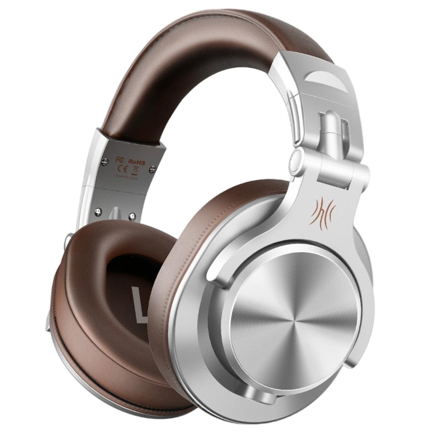 A71 Over-Ear Wired Headphones Studio Monitor Headsets with Mic Silver C