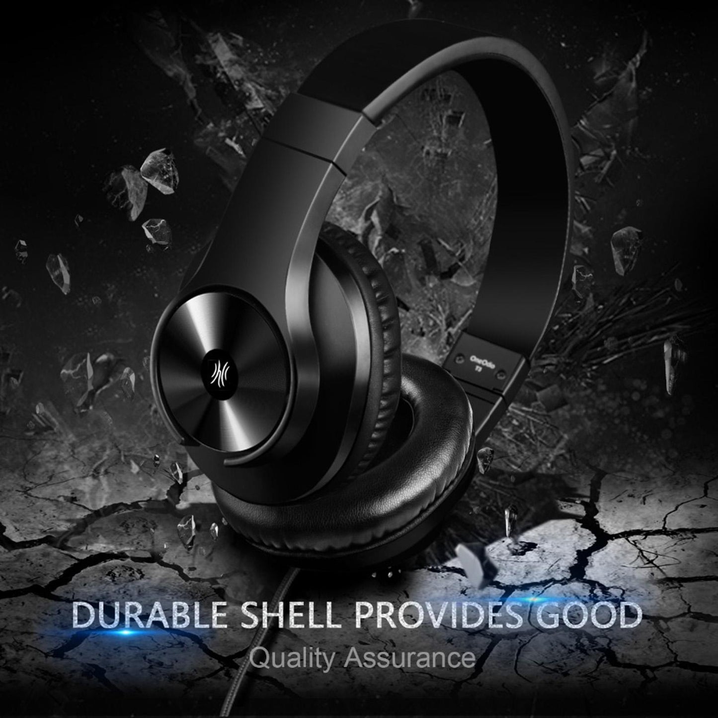 Wired Headphones Over Ear Headset w/ Microphone Stereo Bass Earphone