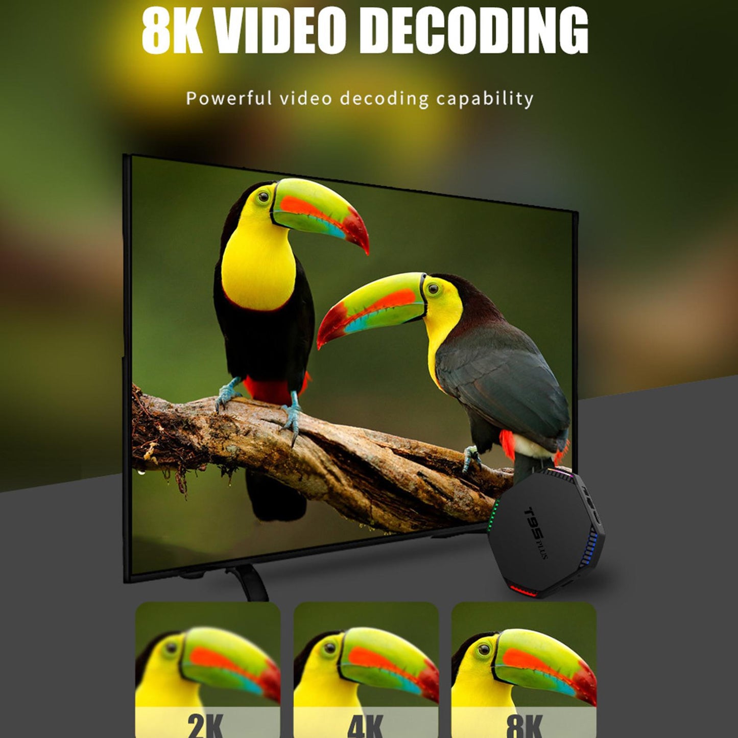 Android 11 TVbox 2021 T95 Plus RockChip RK3566 Media Player 4G 32G UK Plug