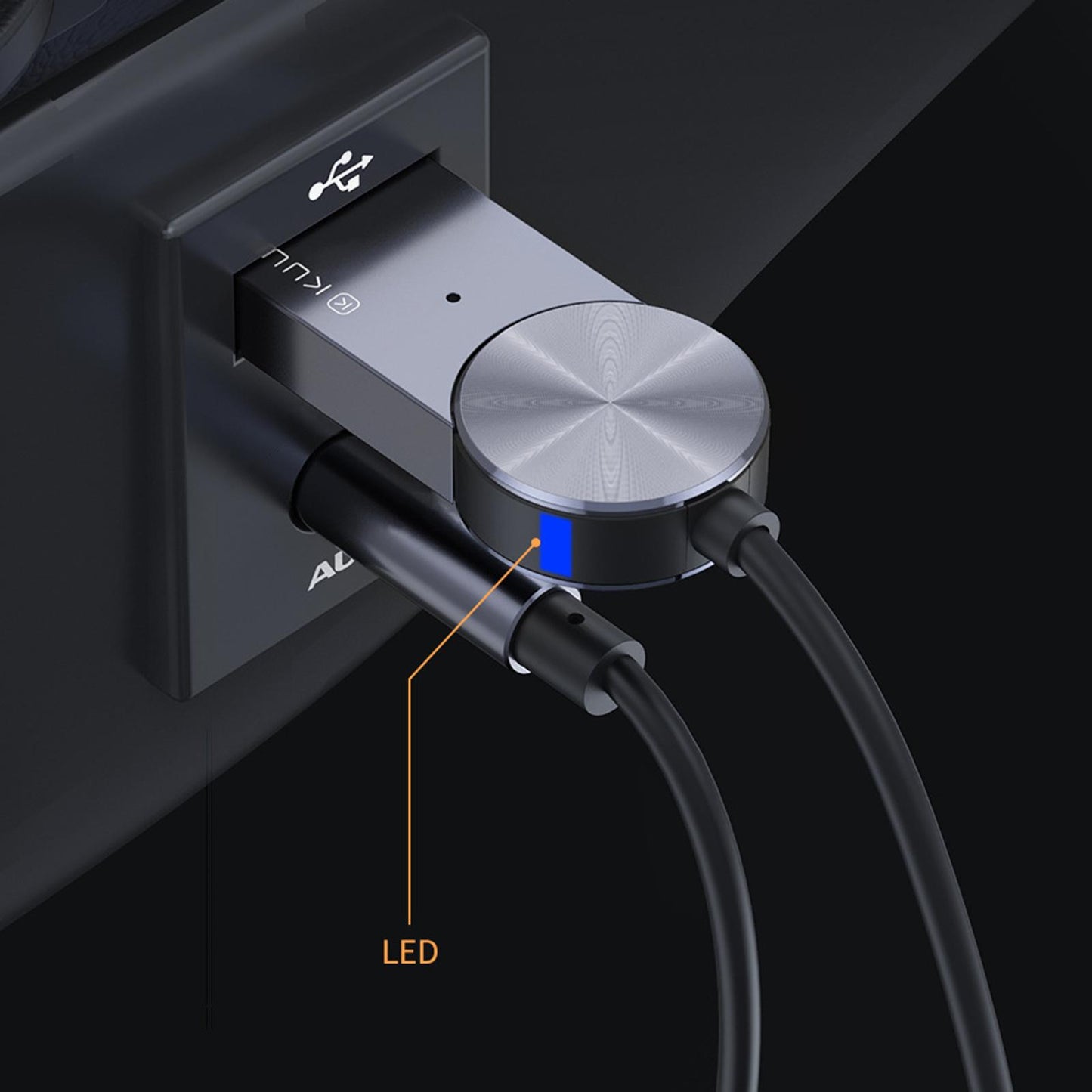 3.5mm Aux Bluetooth 5.0 Receiver Car Dongle Cable Adapter Transmitter