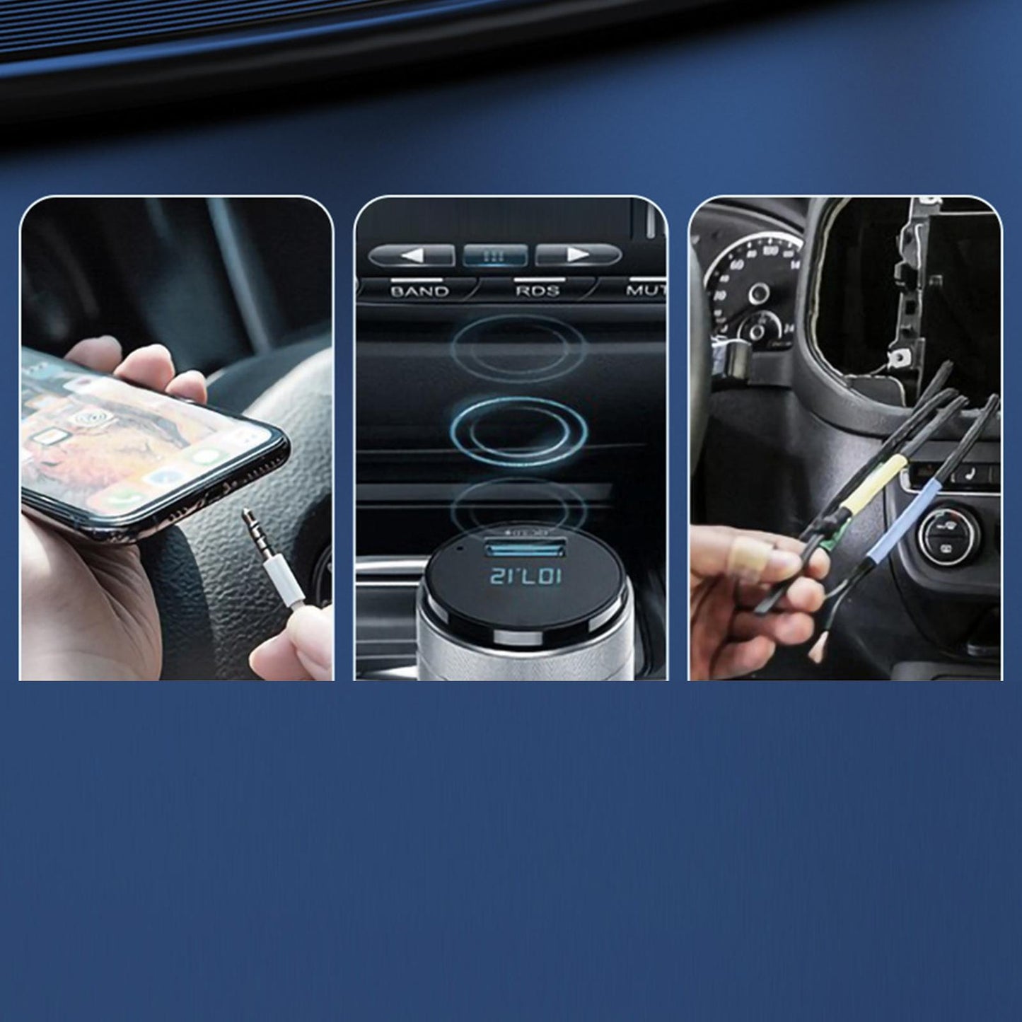 3.5mm Aux Bluetooth 5.0 Receiver Car Dongle Cable Adapter Transmitter