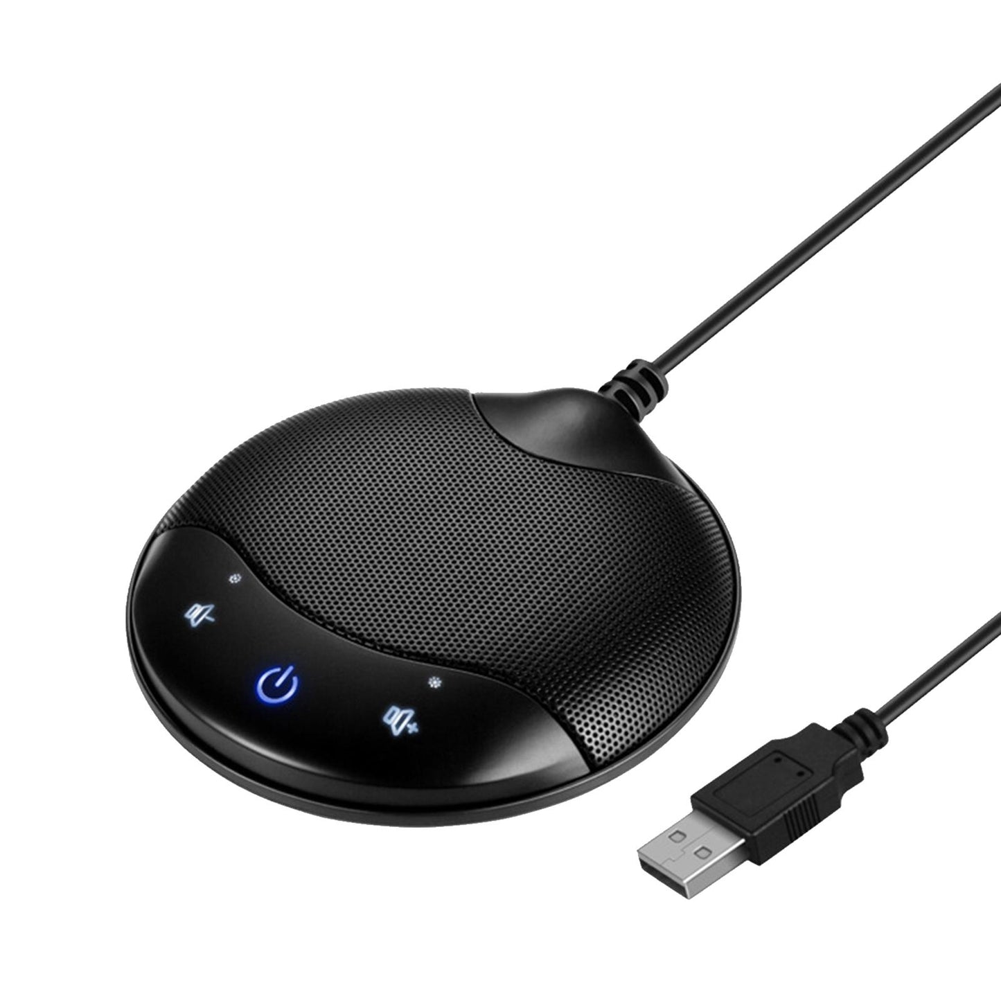 Conference Microphone Pickup PC Mic For Desk Plastic Compact Black