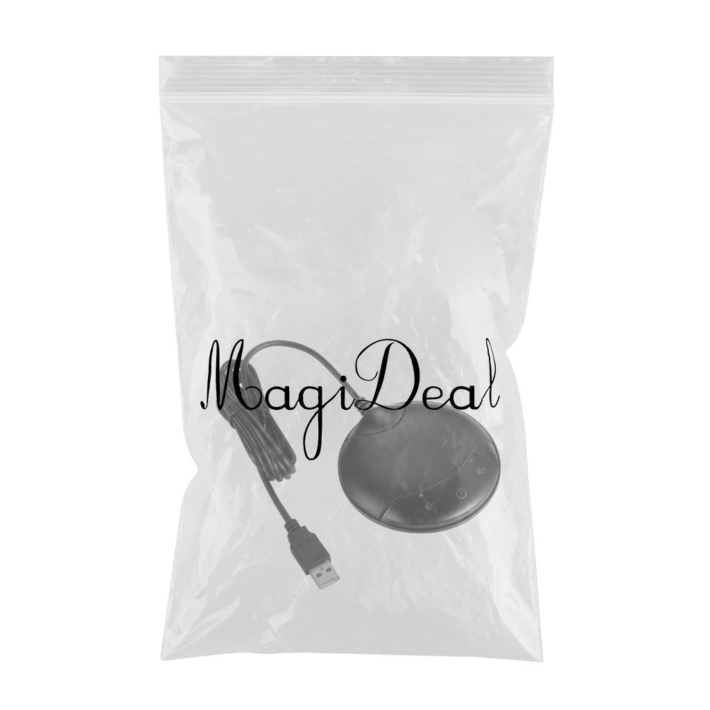 Conference Microphone Pickup PC Mic For Desk Plastic Compact Black