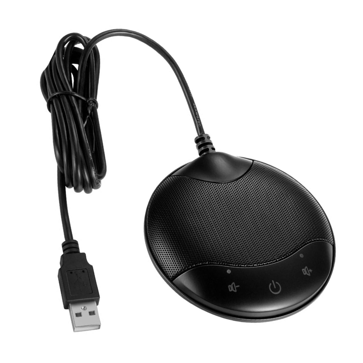Conference Microphone Pickup PC Mic For Desk Plastic Compact Black
