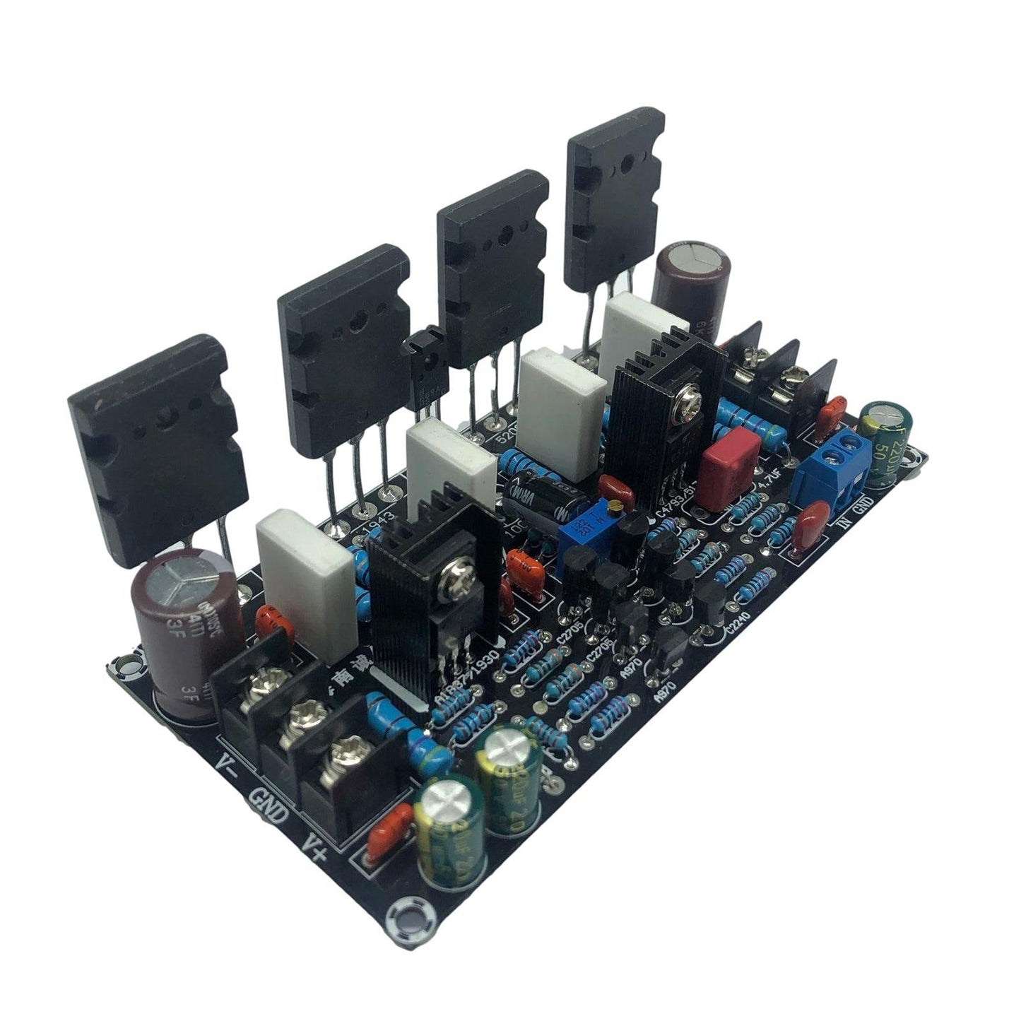 Household 200W Mono Power Amplifier Board 1943+5200 PCB Board After Tube amp