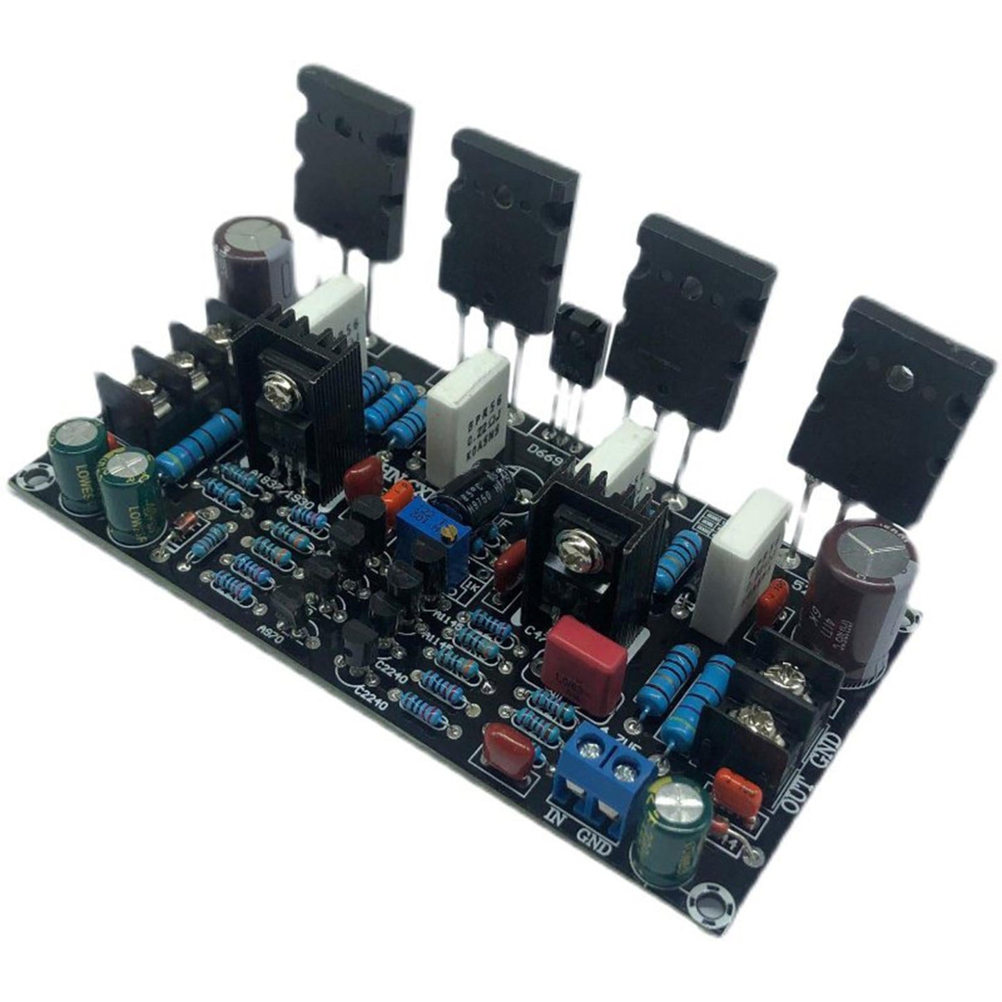 Household 200W Mono Power Amplifier Board 1943+5200 PCB Board After Tube amp