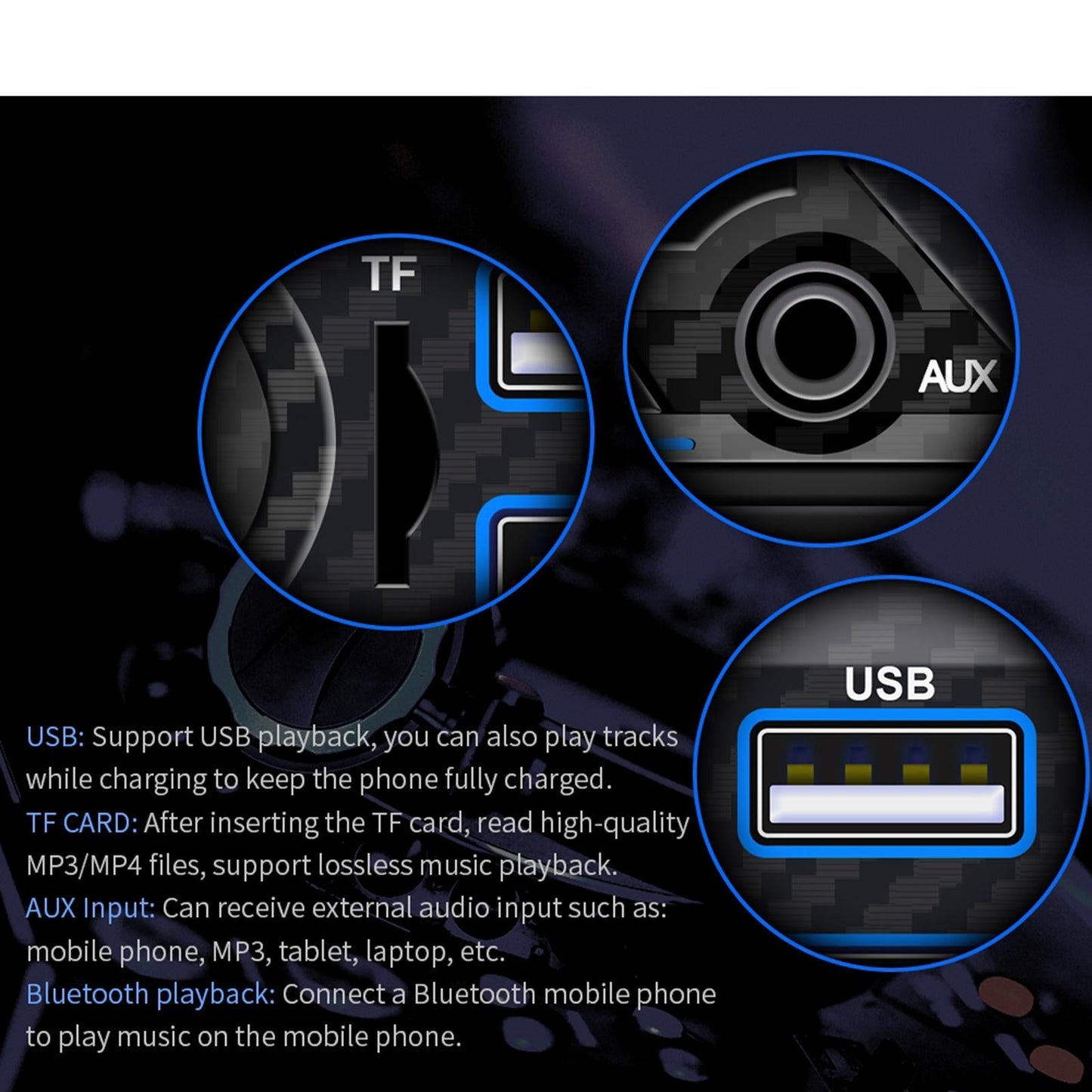 Car 12V Bluetooth USB MP3 Player WMA Player Receiver with Remote Control