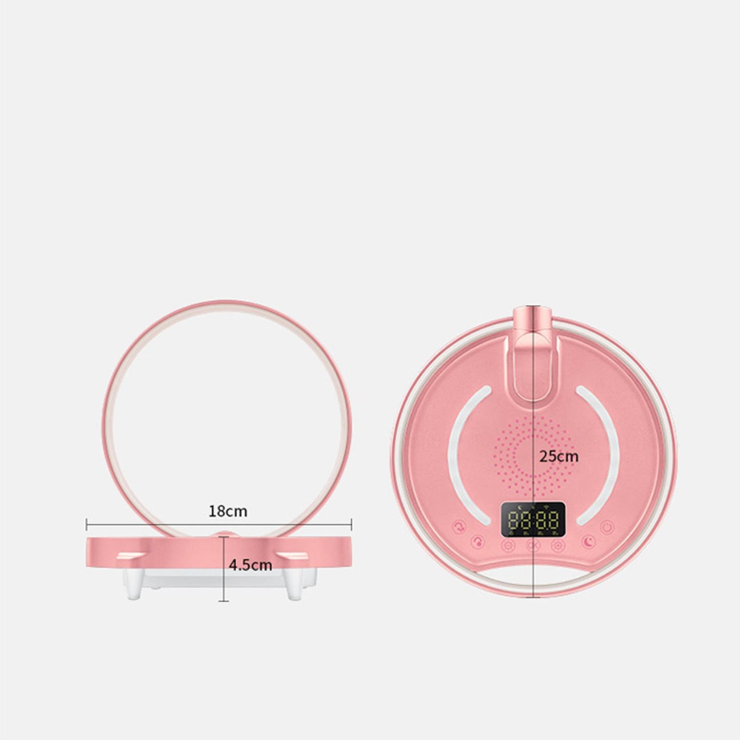 Bedside Lamp Bluetooth Speaker LED Table Lamp Modern Reading Lamp Pink