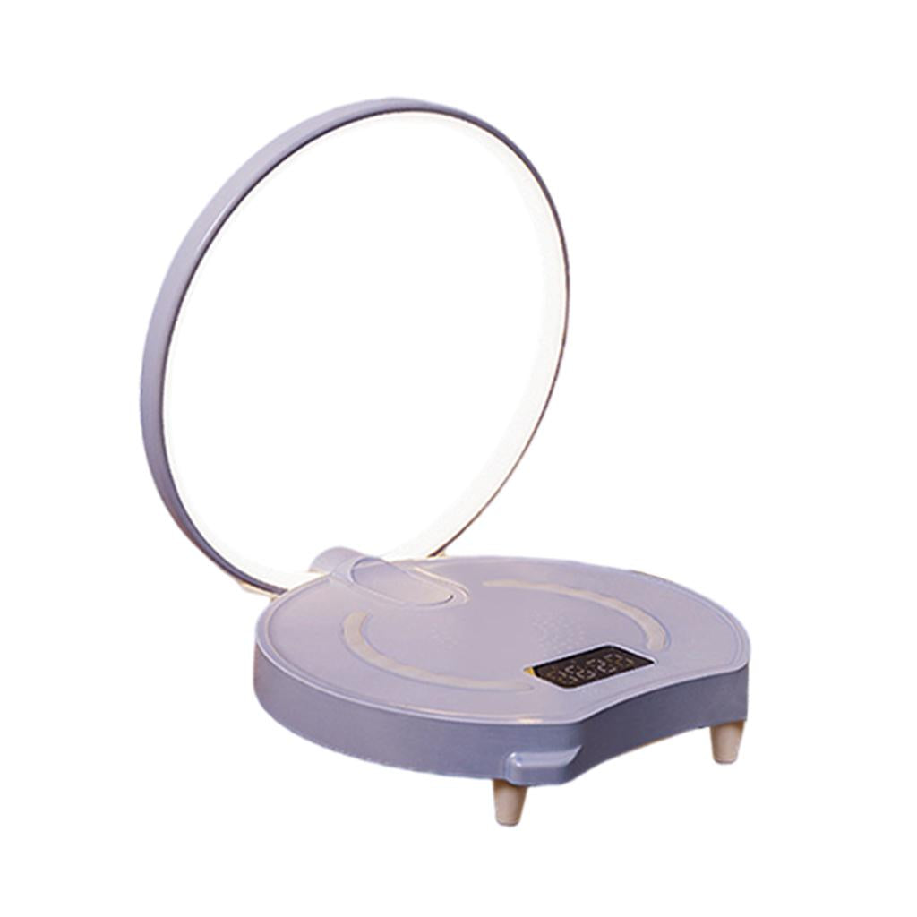 Bedside Lamp Bluetooth Speaker LED Table Lamp Modern Reading Lamp Purple