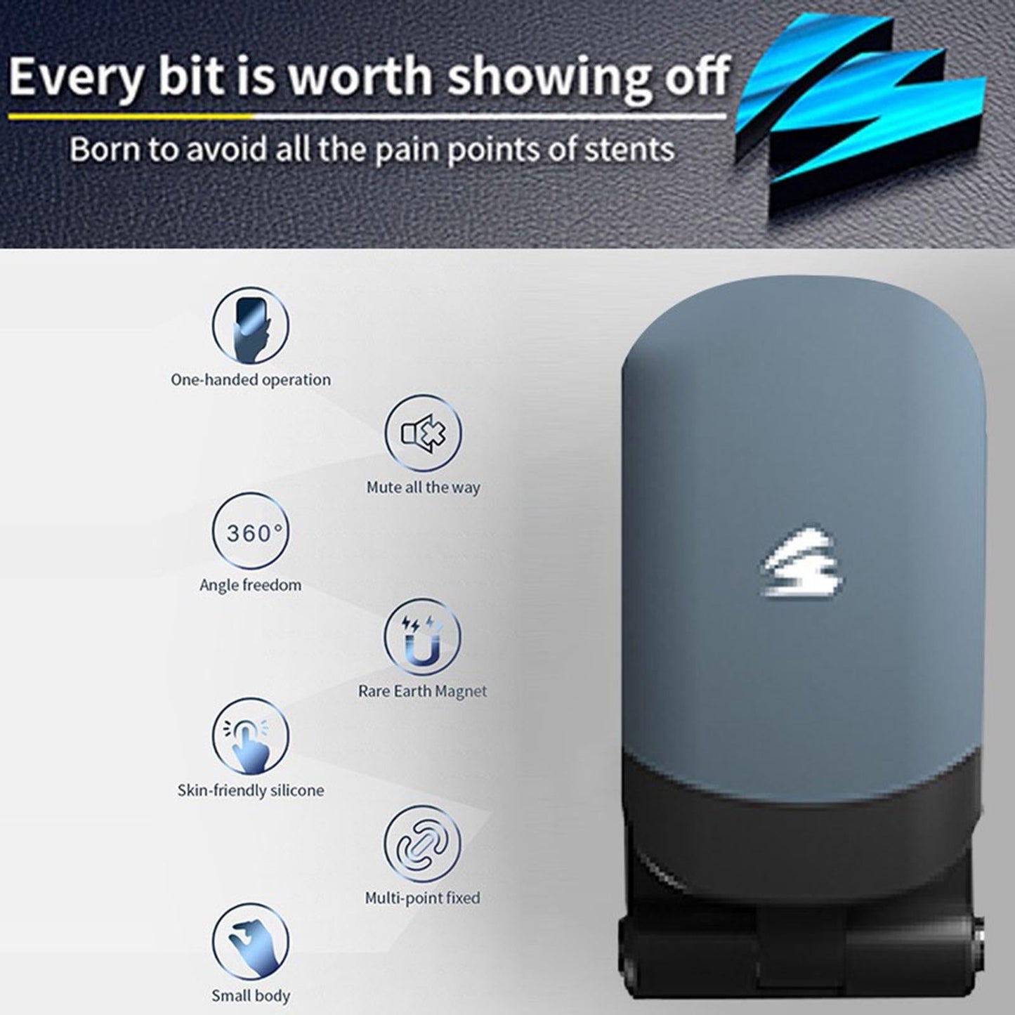 Car Magnetic Dashboard Stand Mount Holder Universal for Mobile Cell Phone Blue